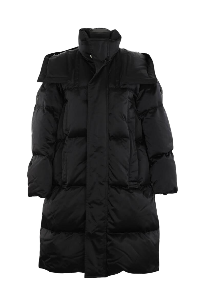 Lightweight quilted padded jacket with high neck MONCLER - Seconde Main Black