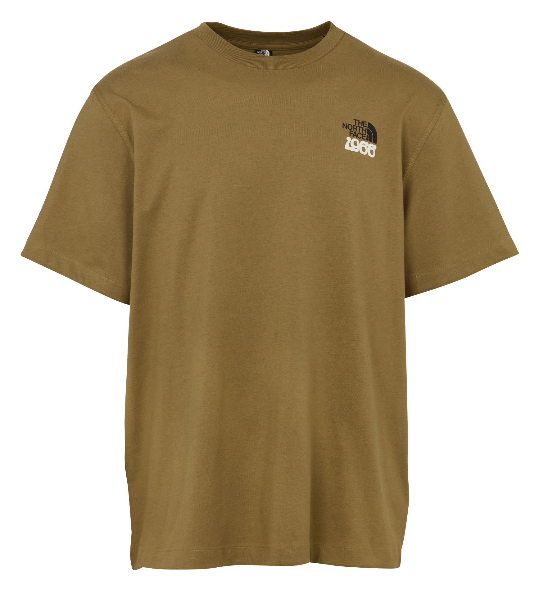 Gerade geschnittenes Rundhals-T-Shirt aus Baumwolle mit Siebdruck THE NORTH FACE Braun