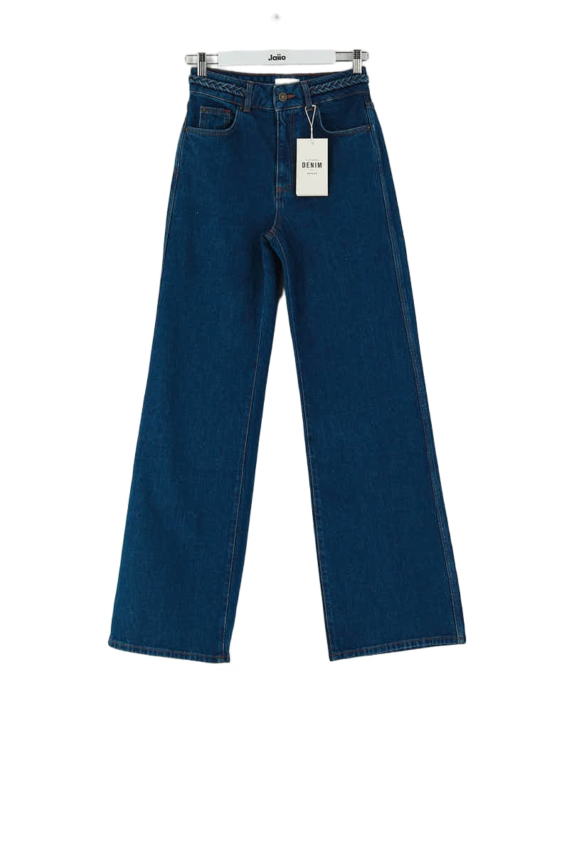Straight cotton-blend pants SEZANE - Seconde main Blue