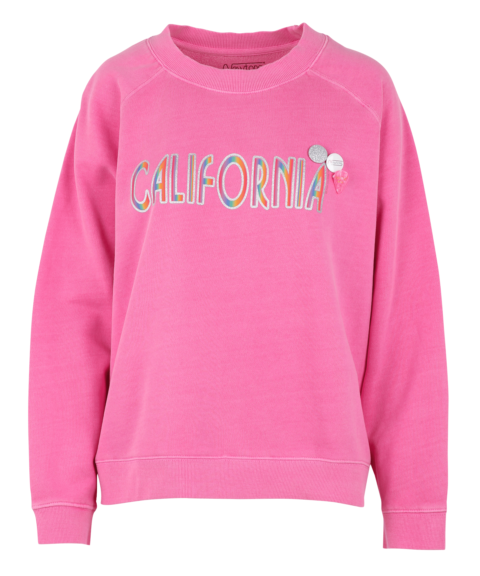 Printed round neck sweatshirt NEWTONE Pink