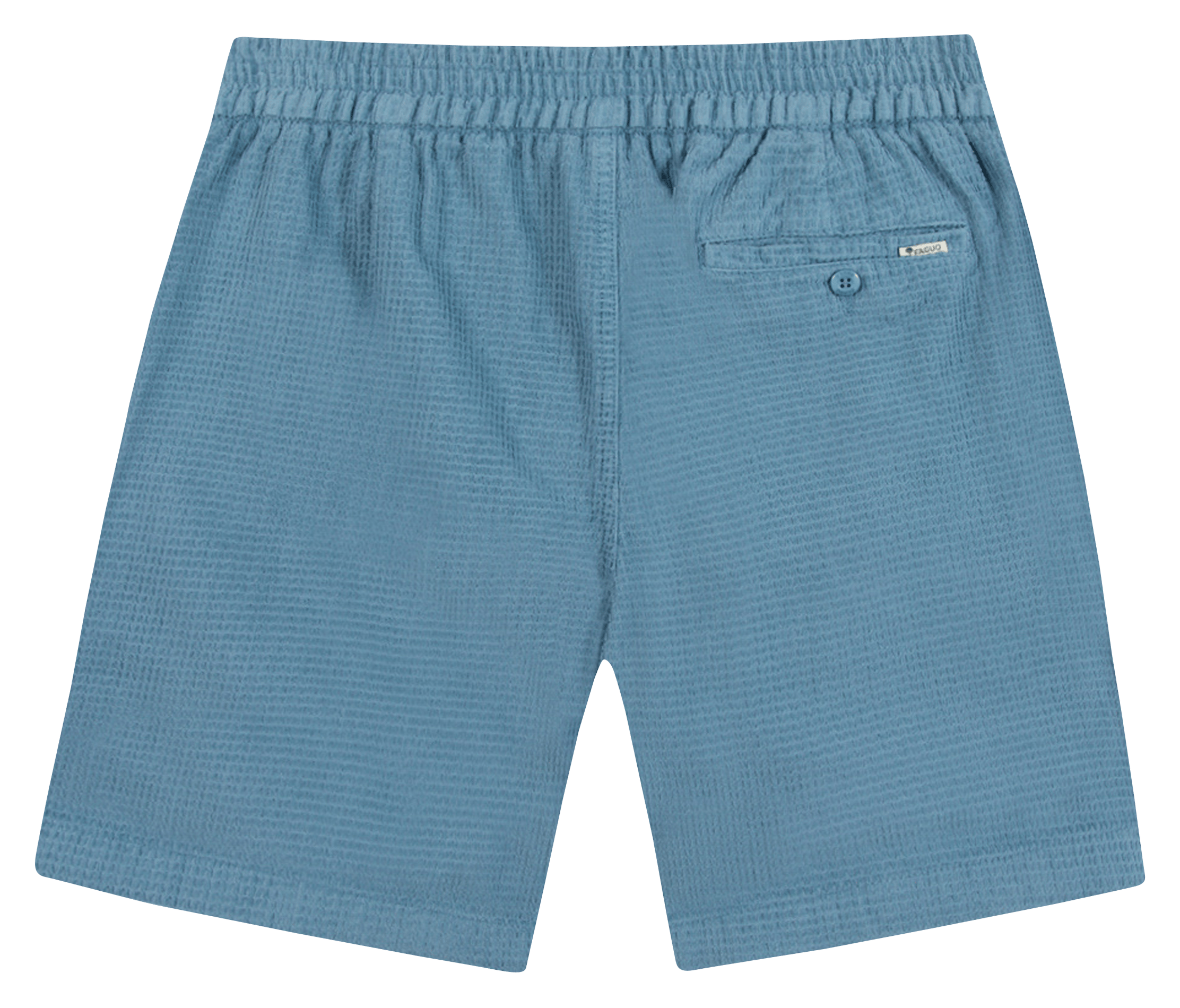 Short droit en coton FAGUO Bleu