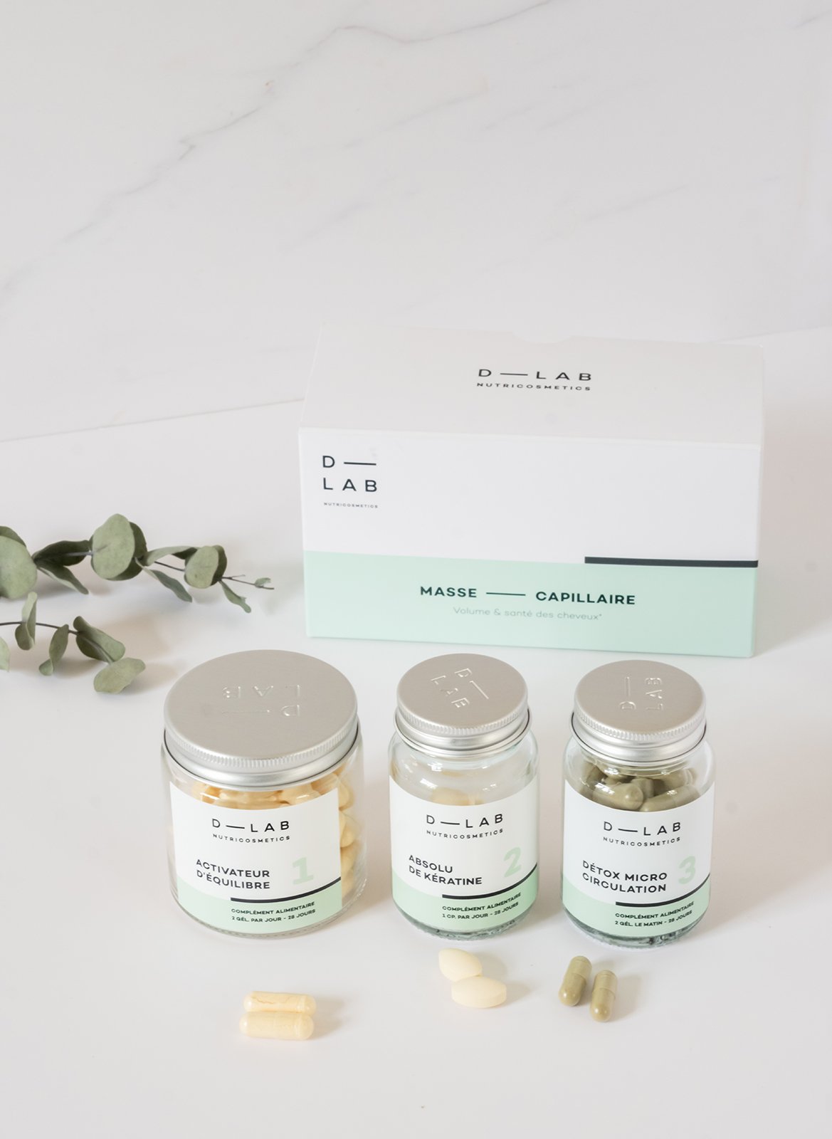 Programma voor de haarmassa D-LAB NUTRICOSMETICS No color