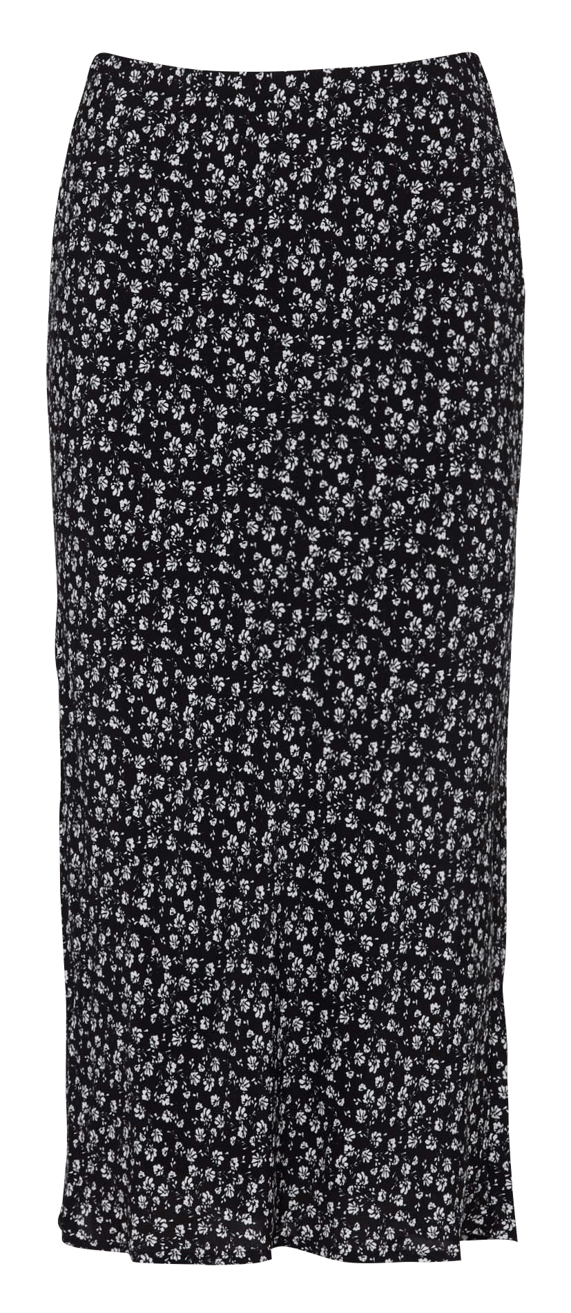 Geblümter Midirock KOOKAI Schwarz
