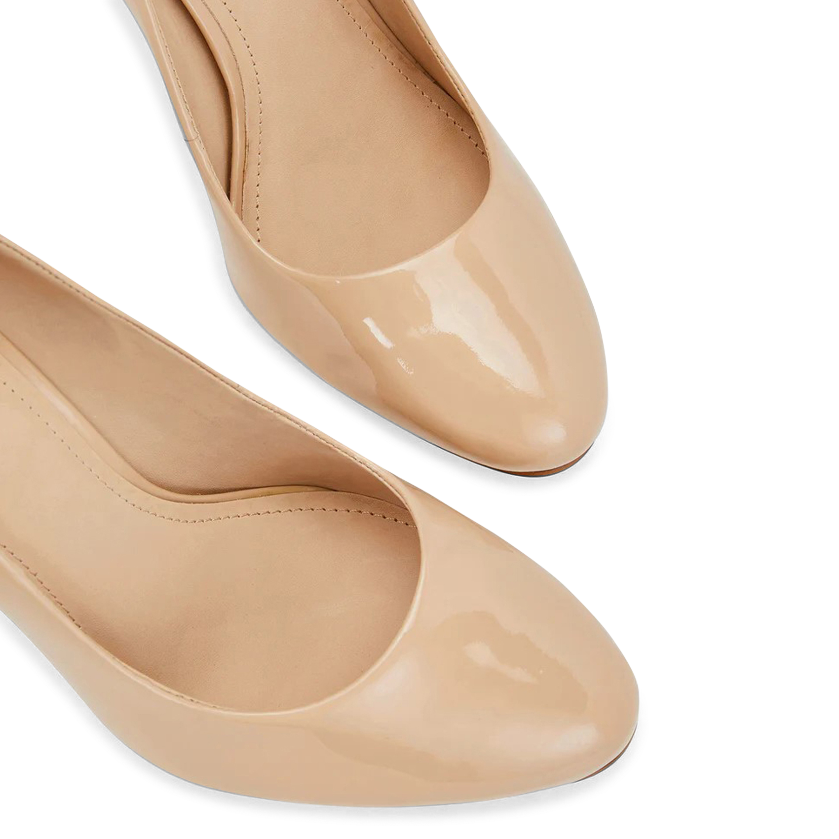 Escarpins vernis en cuir COSMOPARIS Beige