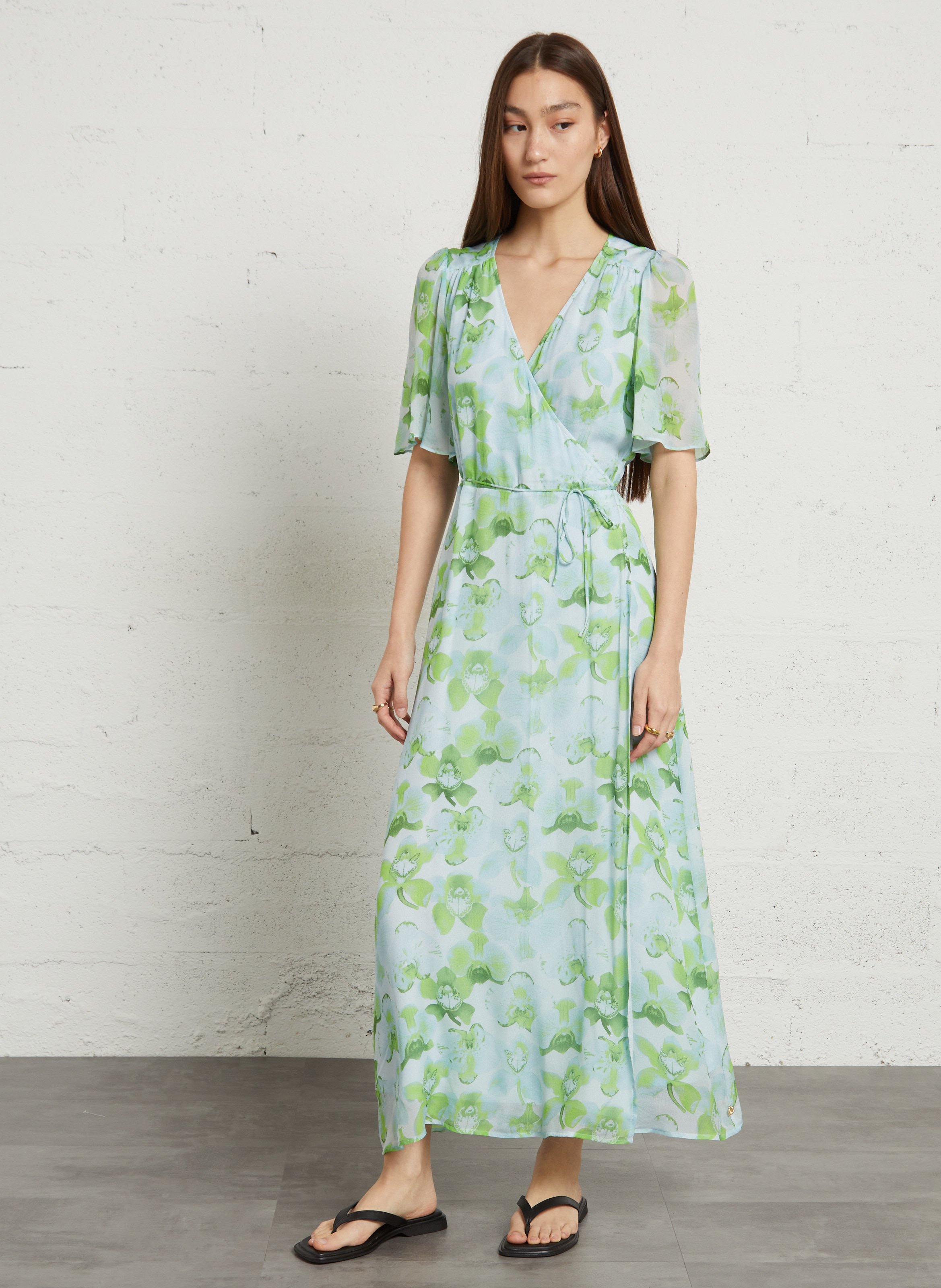 Sandales plates en cuir VAGABOND Noir