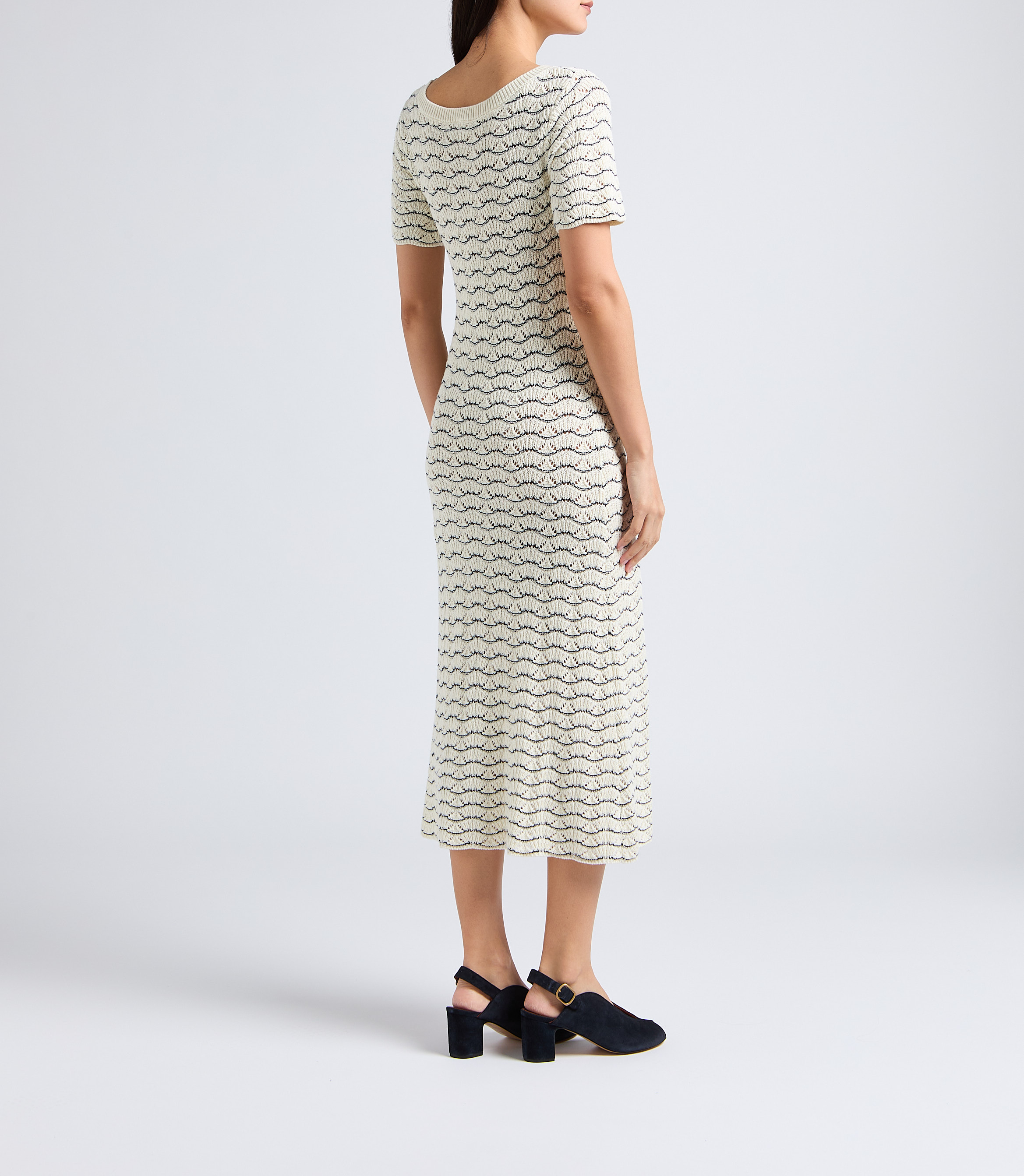 Sandales à talon en cuir velours ANONYMOUS COPENHAGEN Bleu