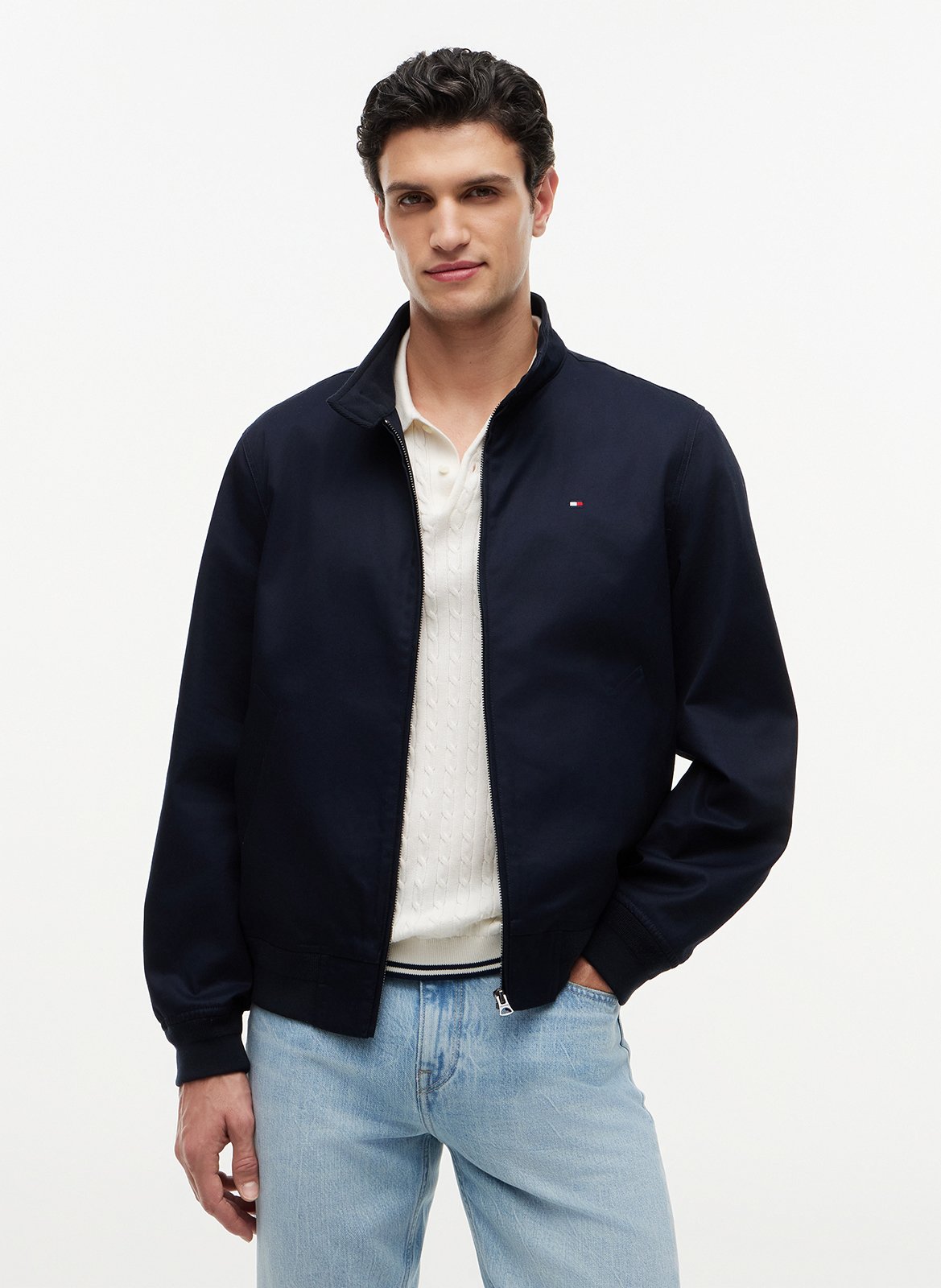 Baumwollblouson TOMMY HILFIGER Blau