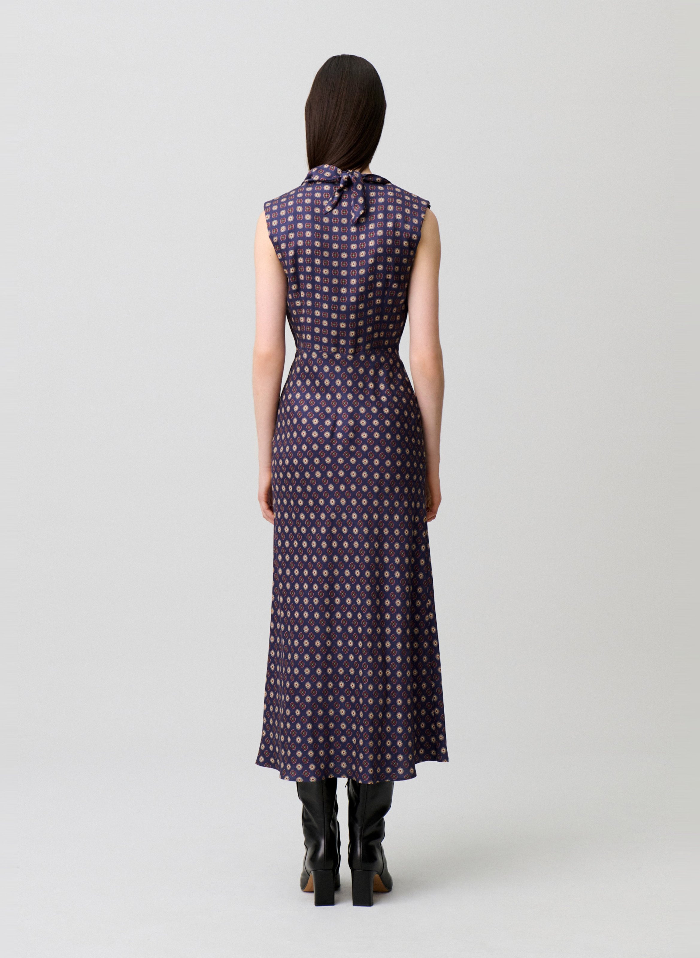 Robe midi imprimée  CLAUDIE PIERLOT Bleu