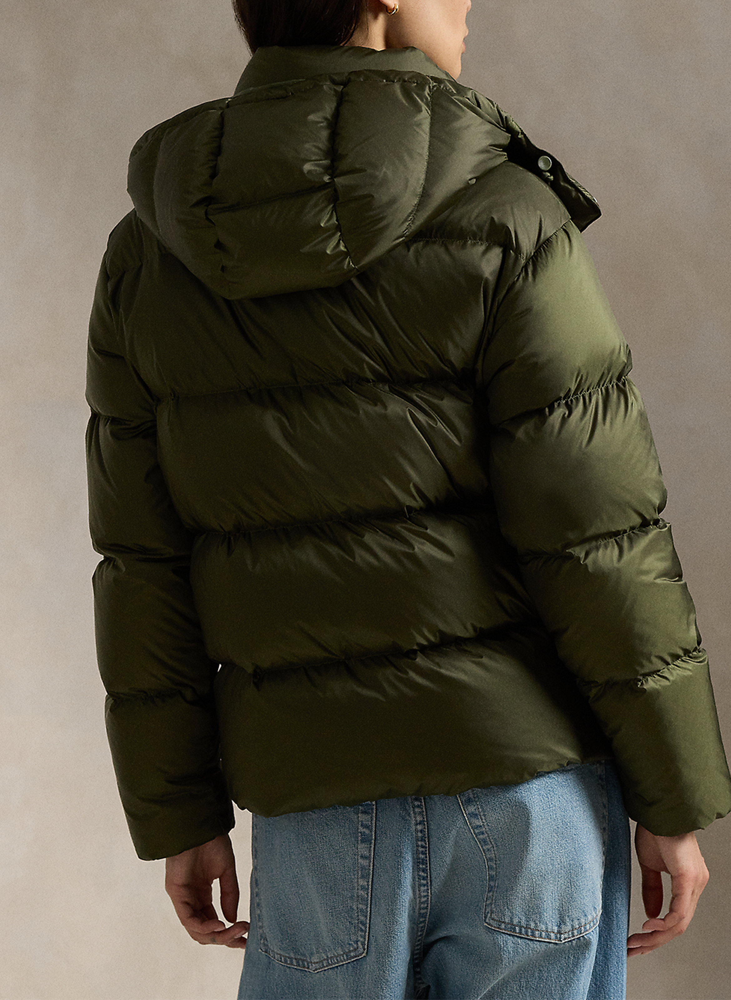 Anorak con cuello alto y capucha POLO RALPH LAUREN Verde