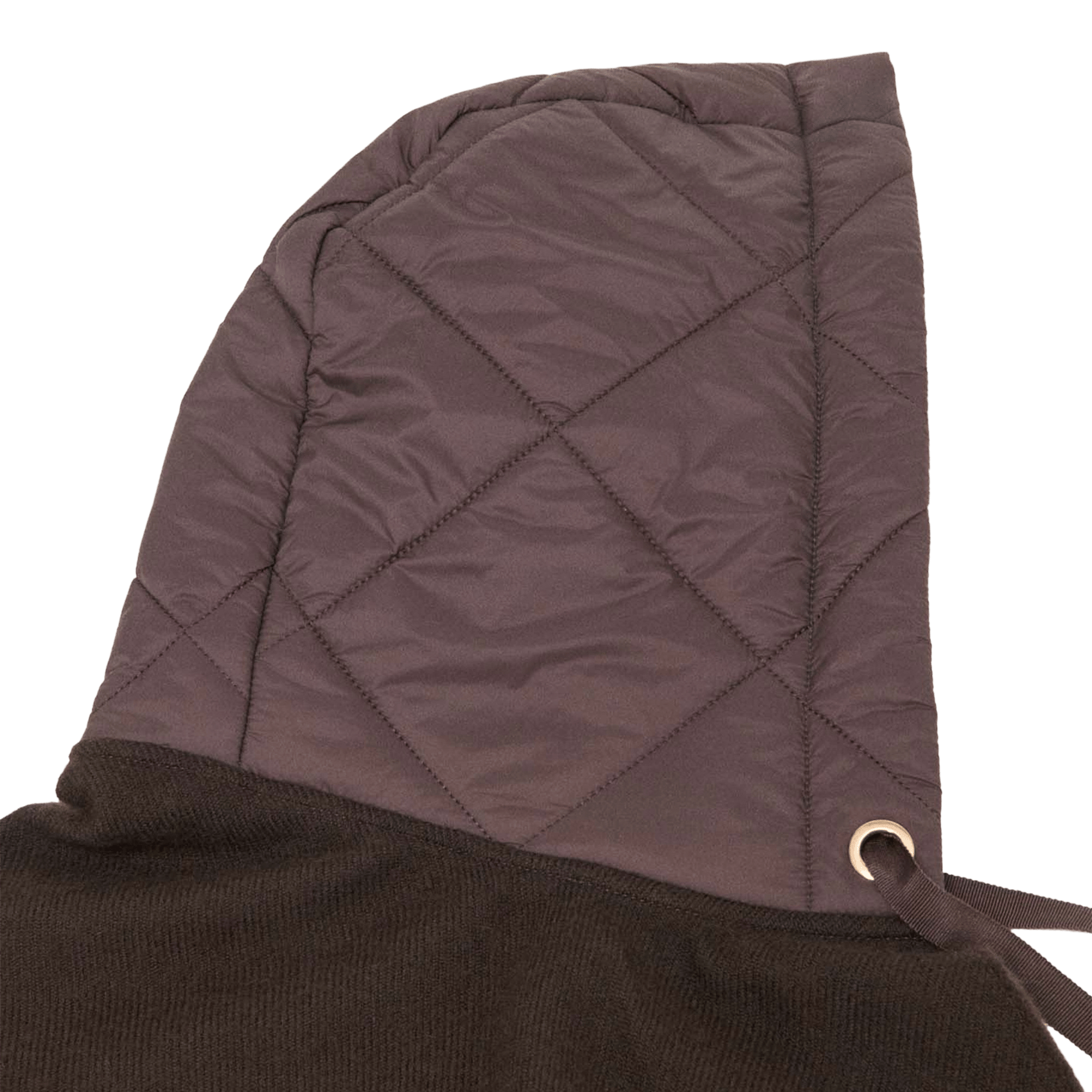 Wollen poncho met capuchon MAJE Bruin