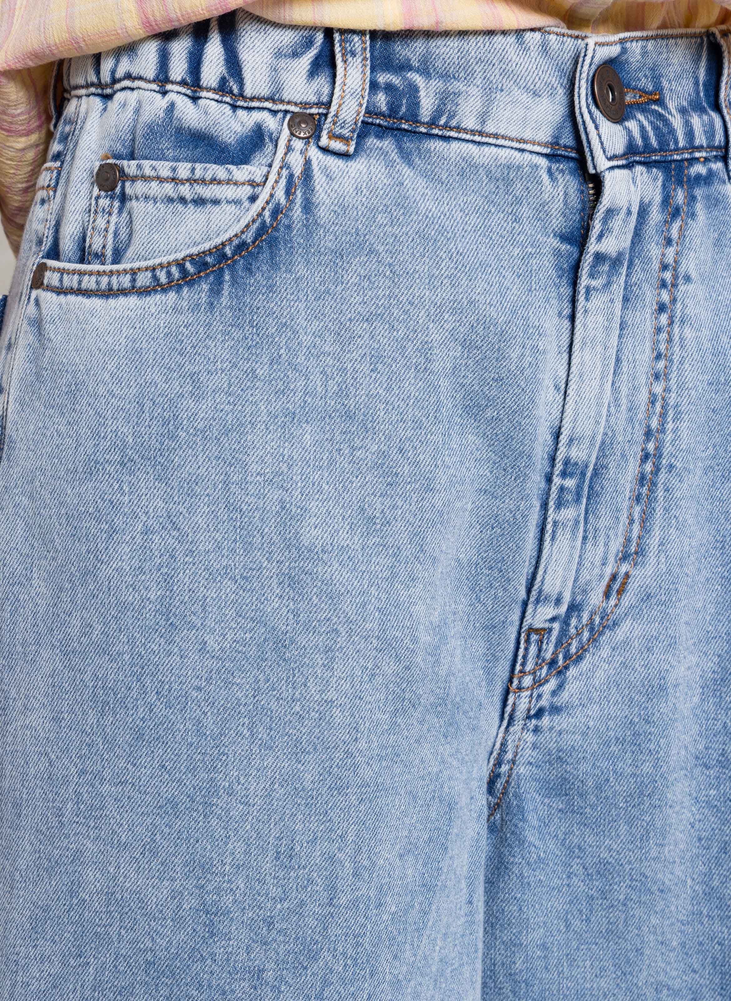Wide-leg cotton jeans MAX MARA WEEK END Blue