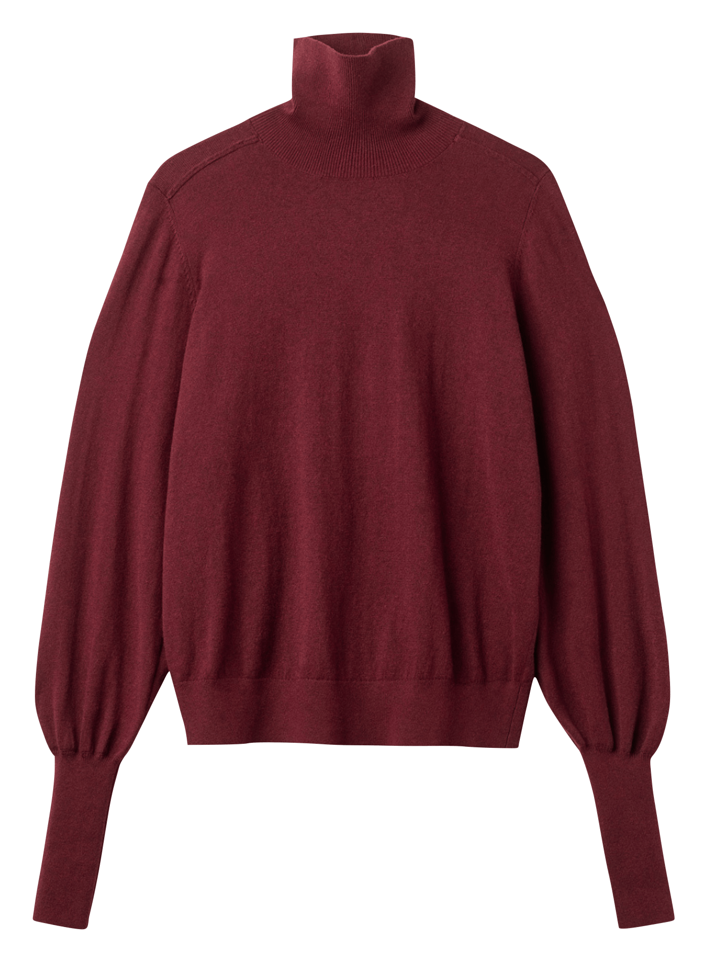 Fine knit roll-neck sweater in blended cotton PROJECT-AJ117 Red