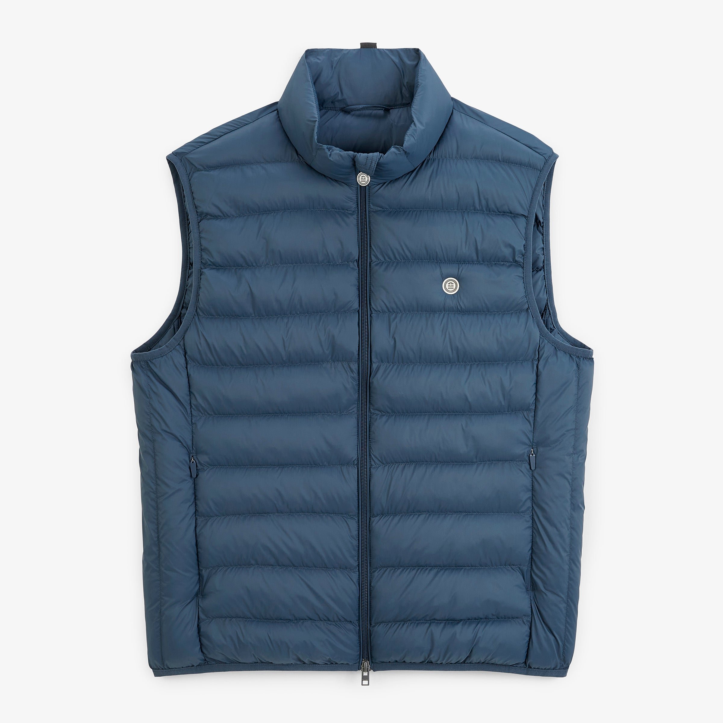 Asphalt gray sleeveless puffer vest SERGE BLANCO Grey