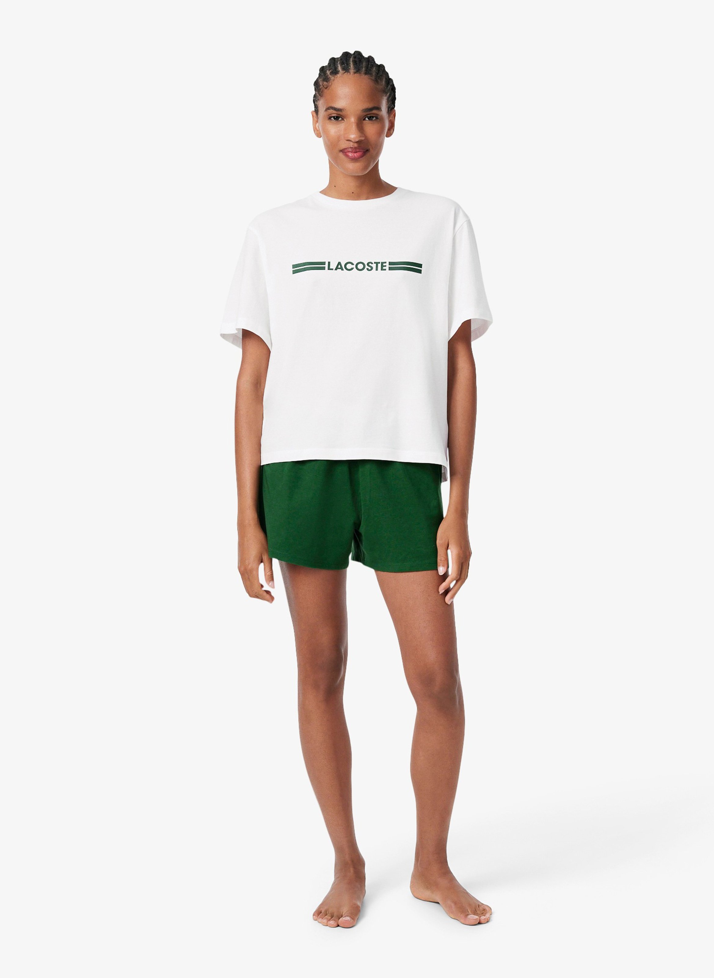 Cotton-mix pajama set LACOSTE Multicolored