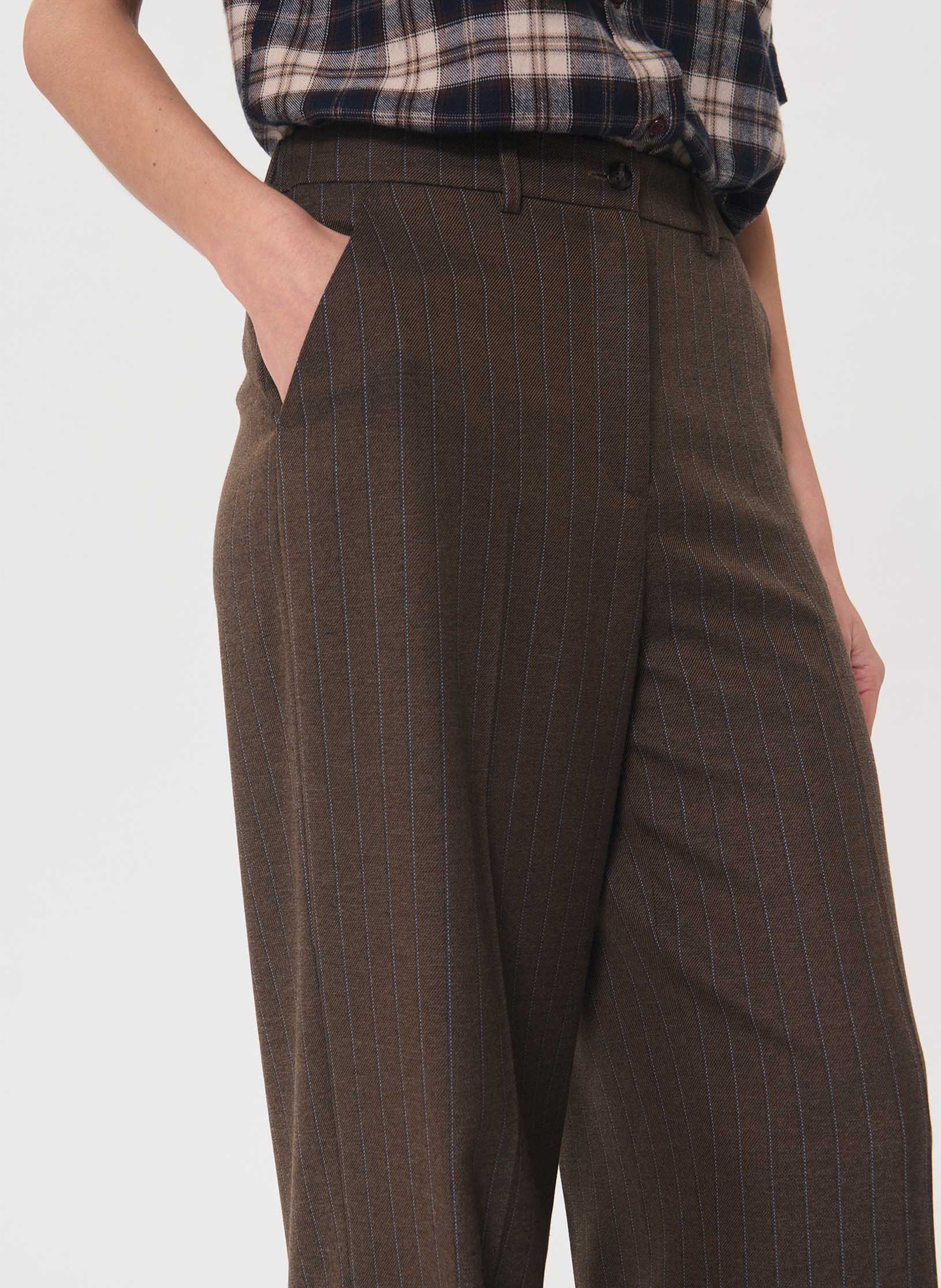 Pantalon large TARA JARMON Marron