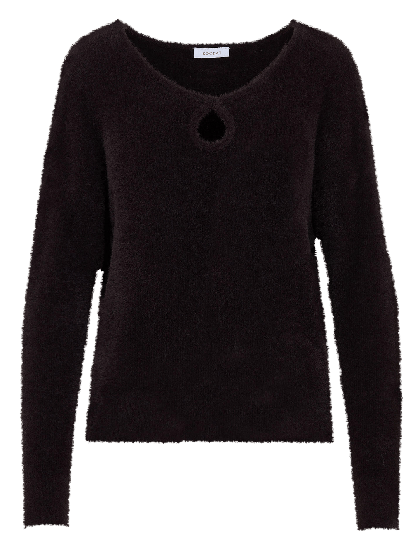 Pull droit manches longues KOOKAI Marron