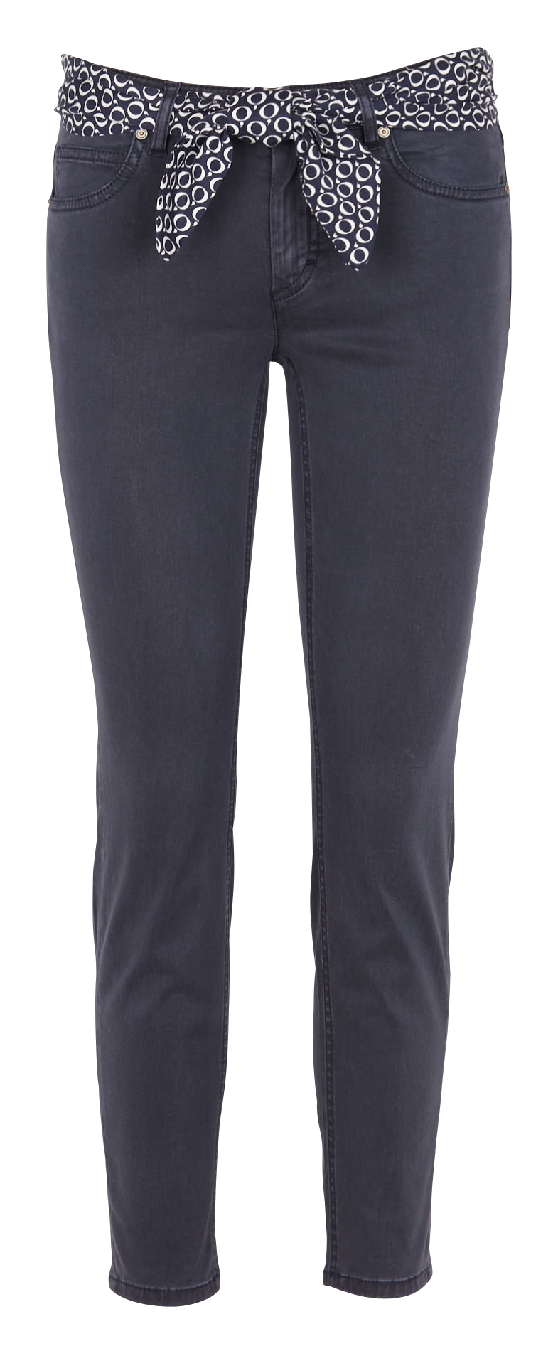 Slim-fit broek met ceintuur MARC O'POLO Blauw
