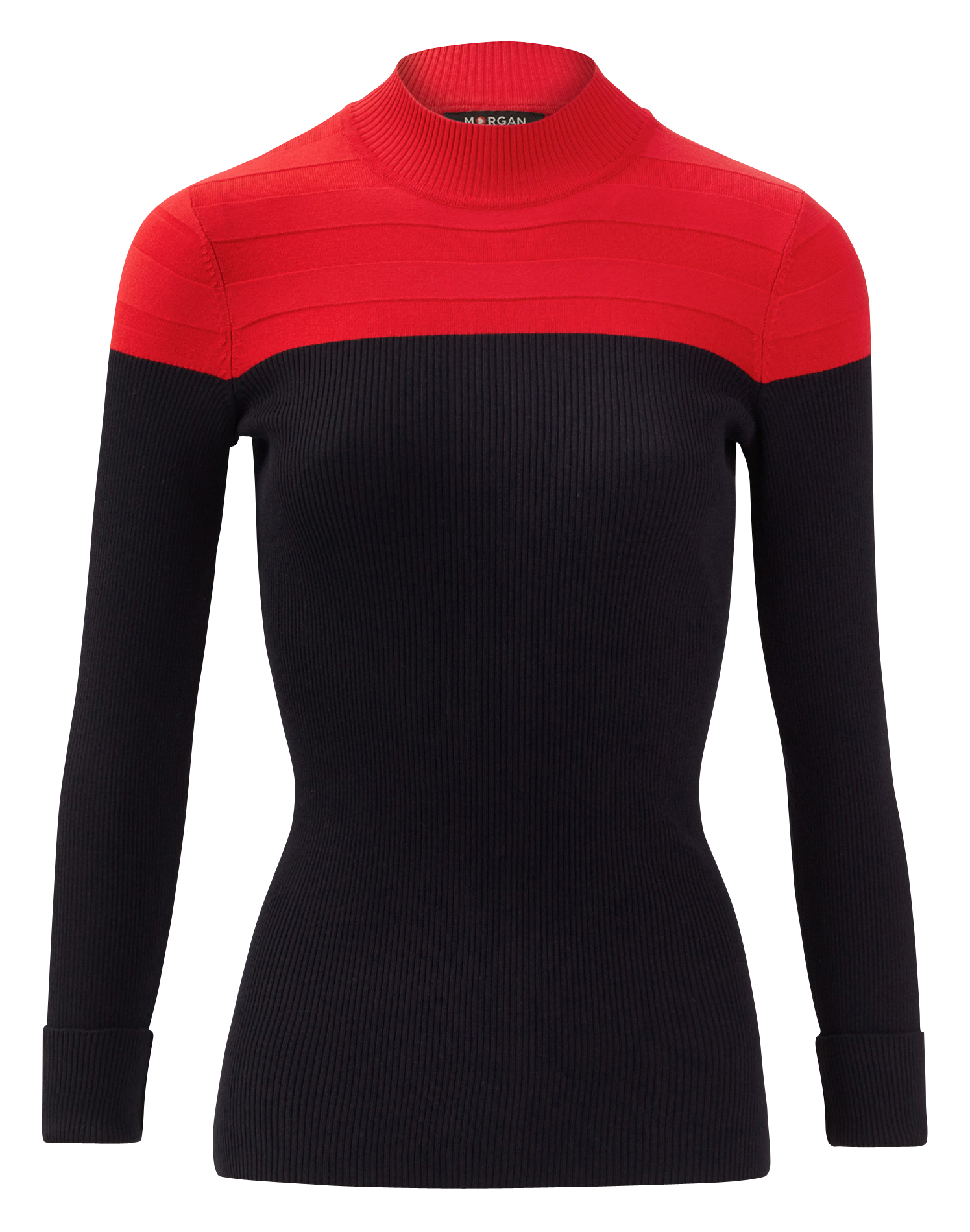 Tweekleurige trui met opstaande kraag MORGAN Veelkleurig