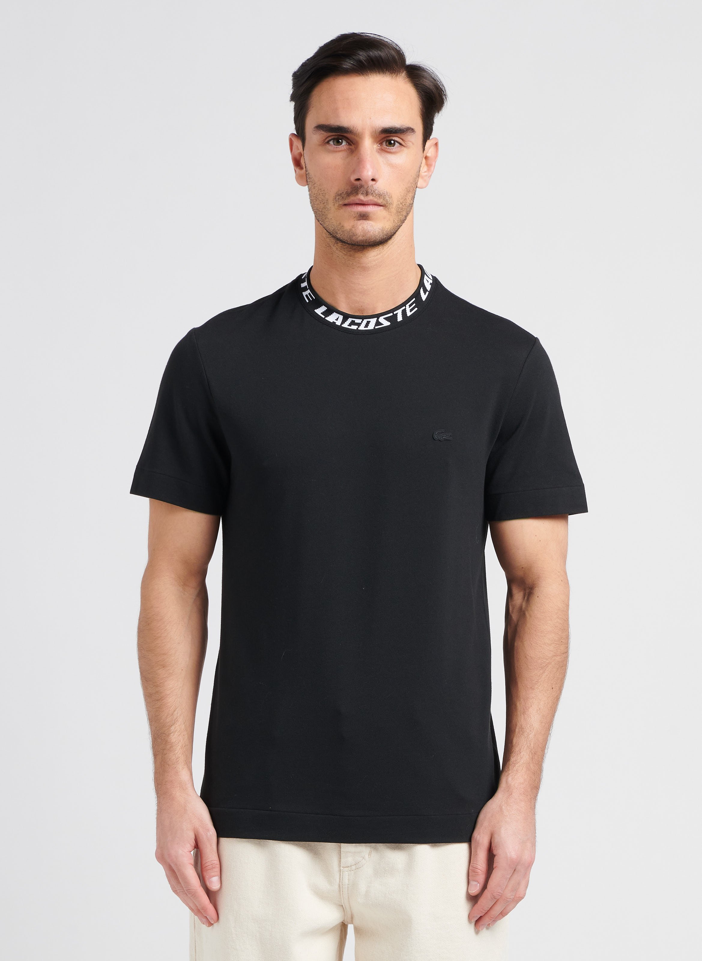 T shirt hotsell lacoste noir