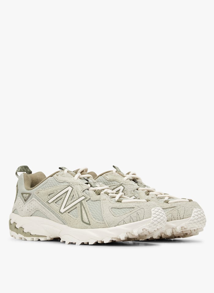 Lage deels leren sneakers Groen