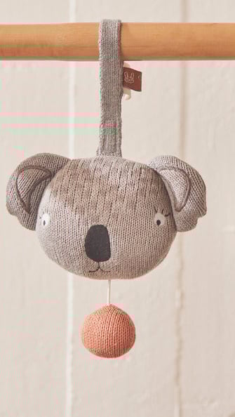 Cotton and polyester music mobile OYOY LIVING DESIGN Grey