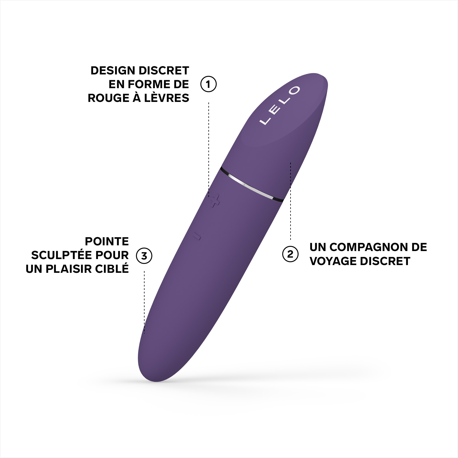 Small personal female vibrator, Mia 3 LELO Purple
