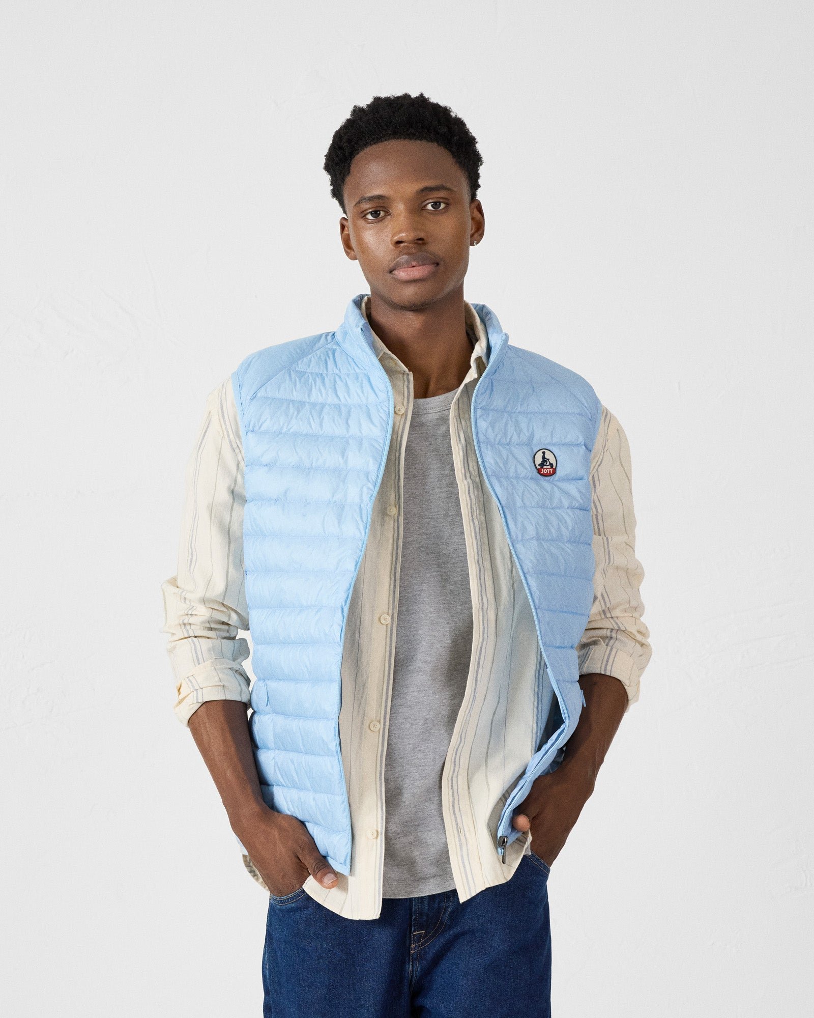 Sleeveless puffer jacket Tom JOTT Blue