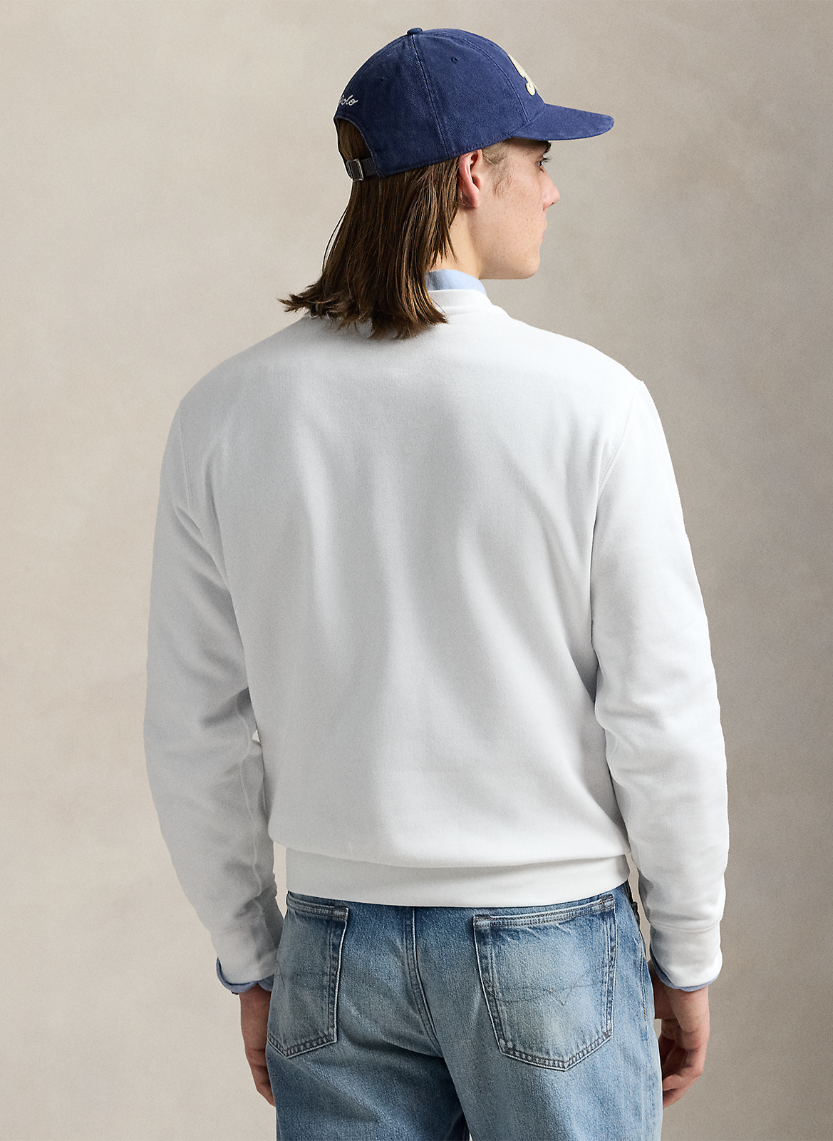 Rechte sweater van katoenmix POLO RALPH LAUREN Wit