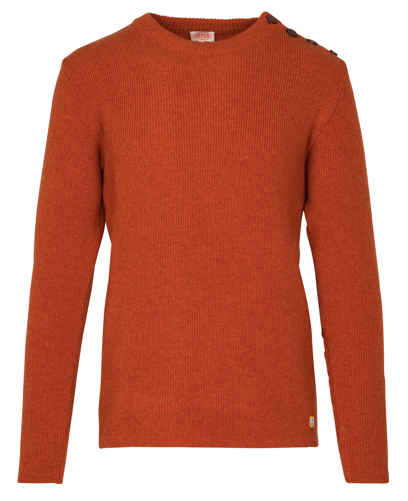 Pull col rond en laine d'agneau  ARMOR LUX Rouge