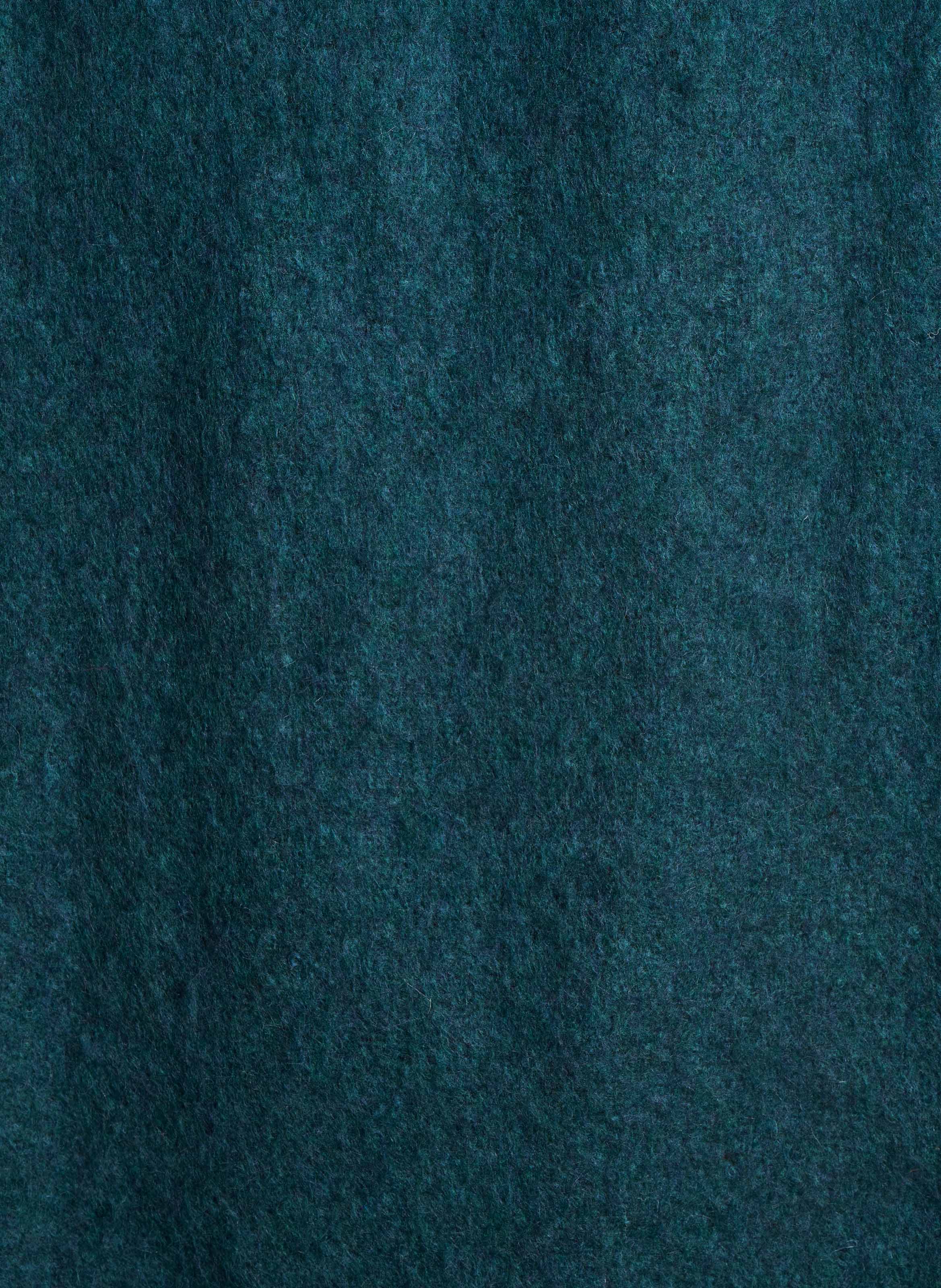 Wide fringed scarf LA FEE MARABOUTEE Blue