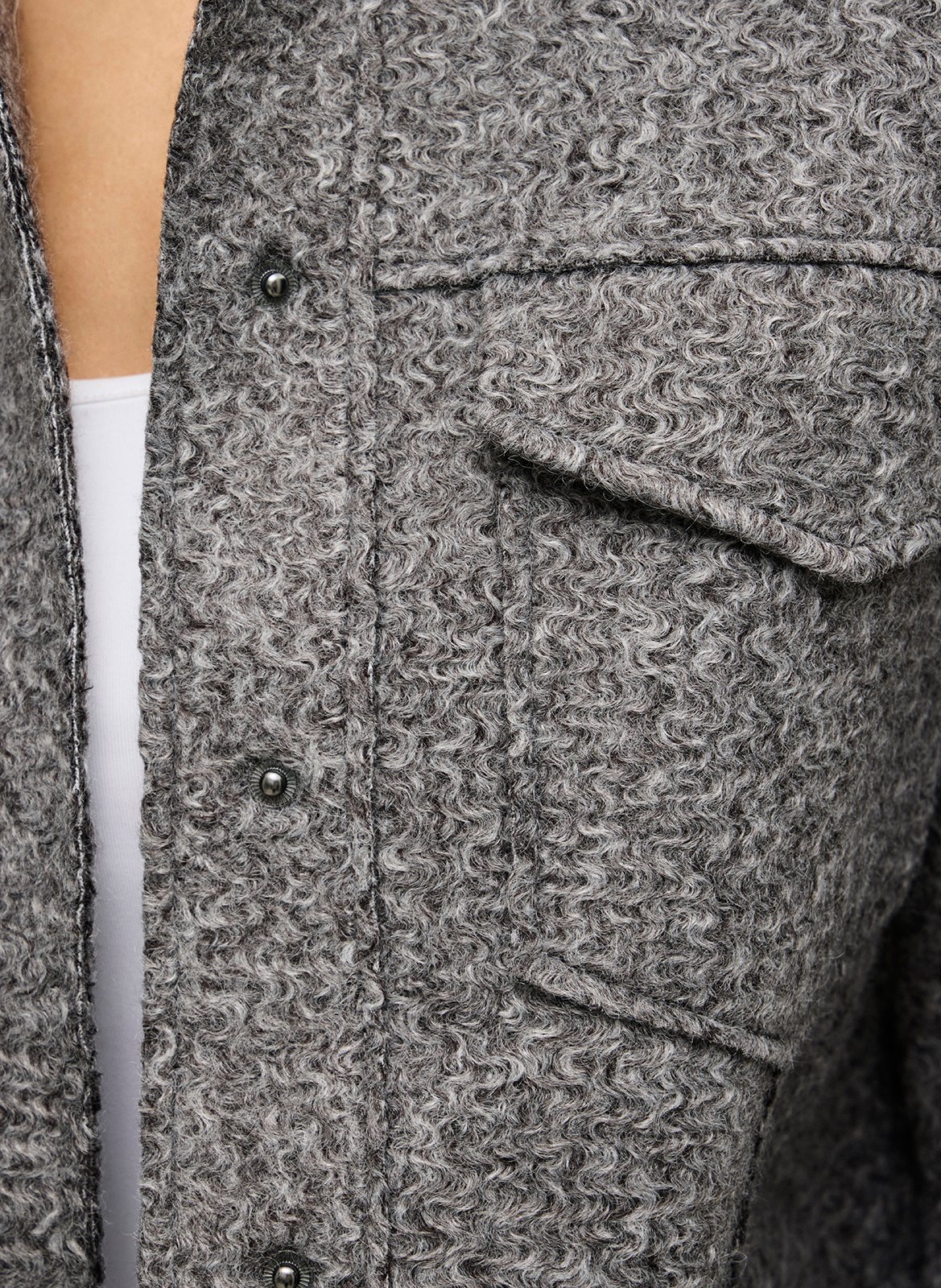 Blouson col classique  VILA Gris