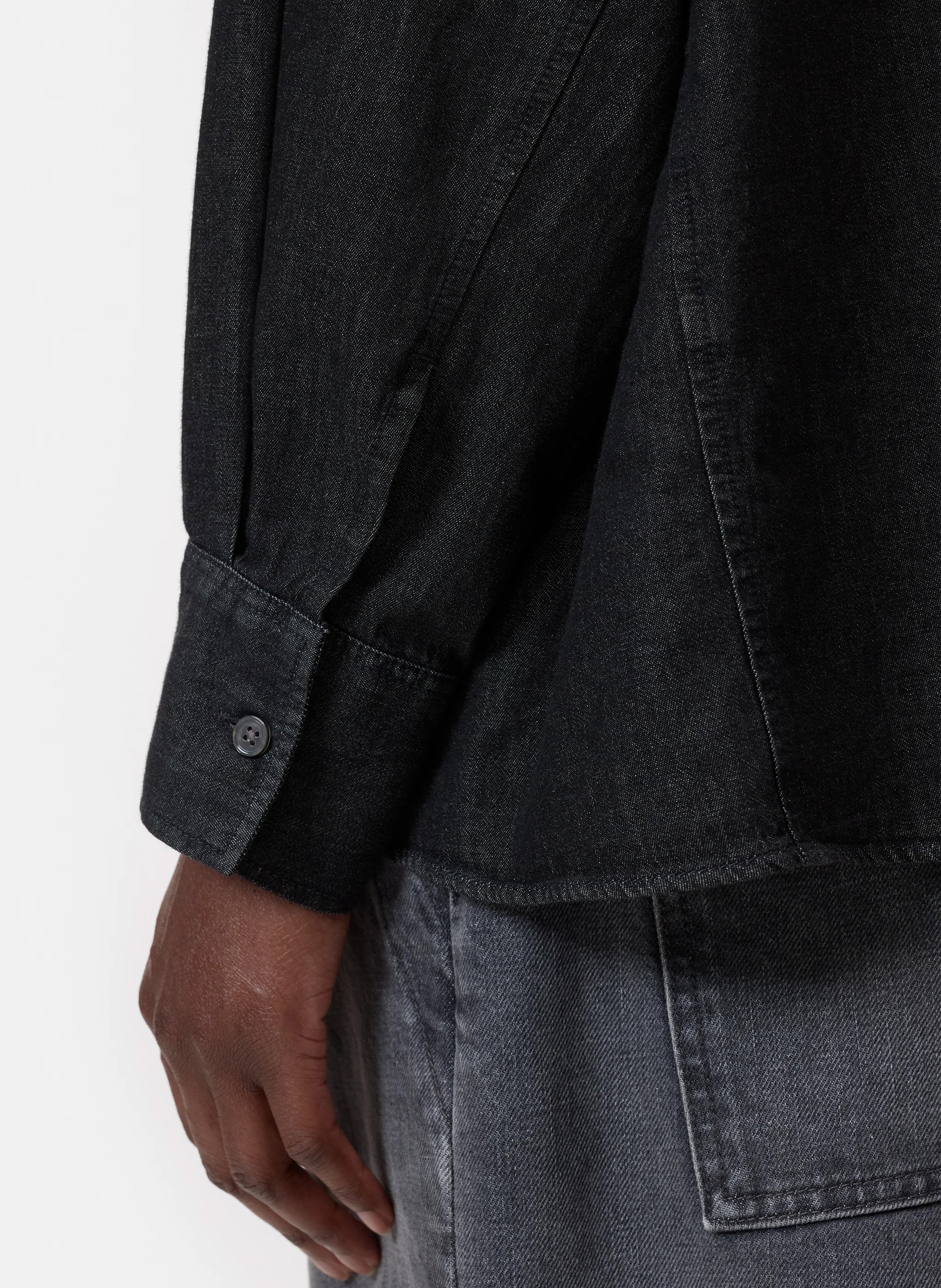 Chemise oversize col classique en coton CLOSED Gris