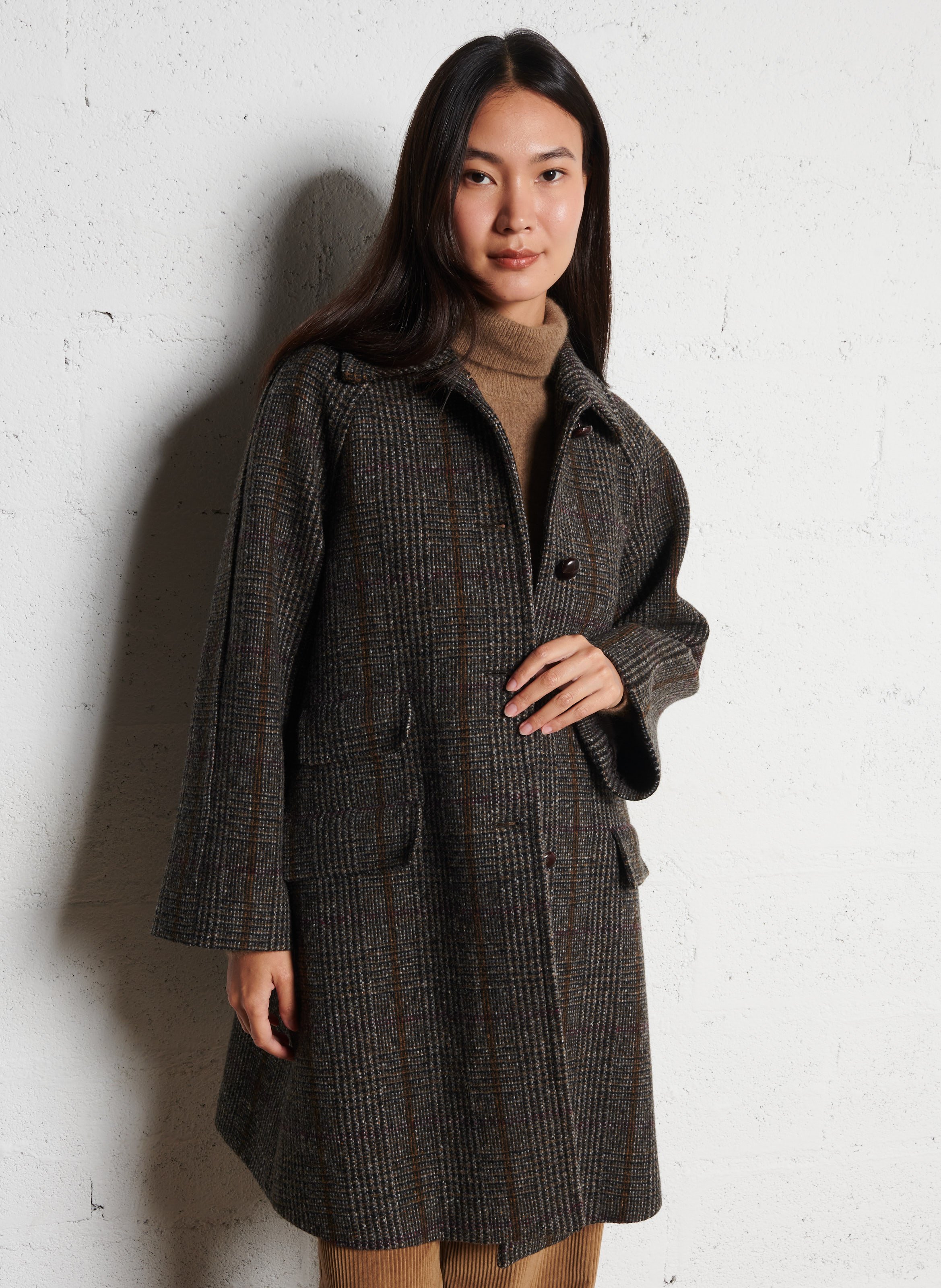 Classic-collar wool-mix coat MAX MARA WEEK END Brown