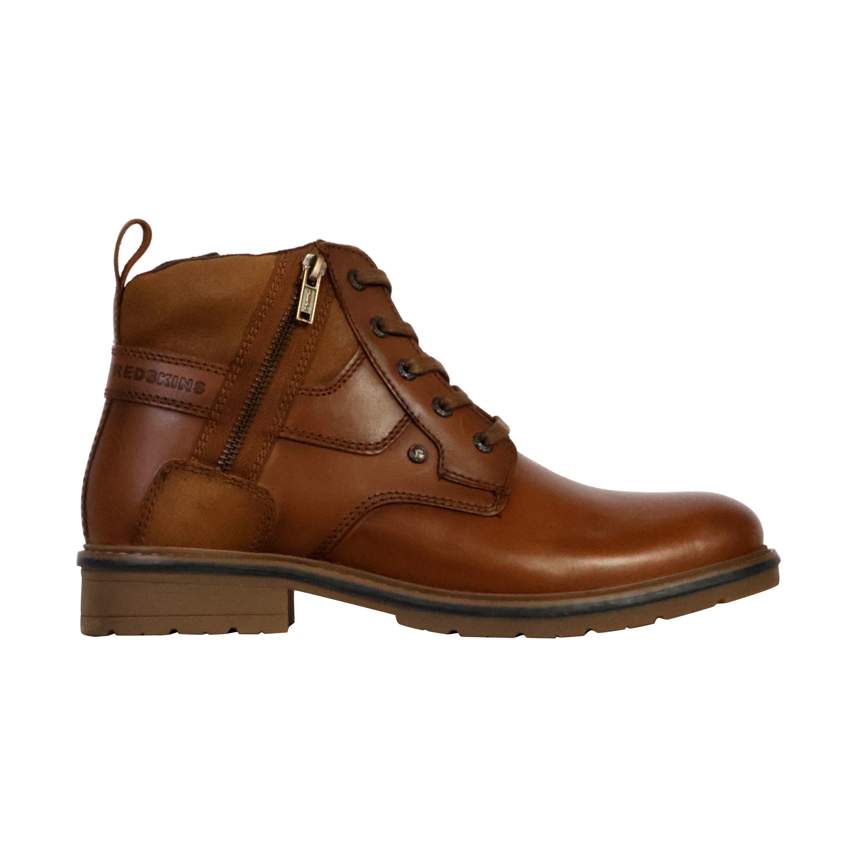 Low leather ankle boot Lafare REDSKINS Brown