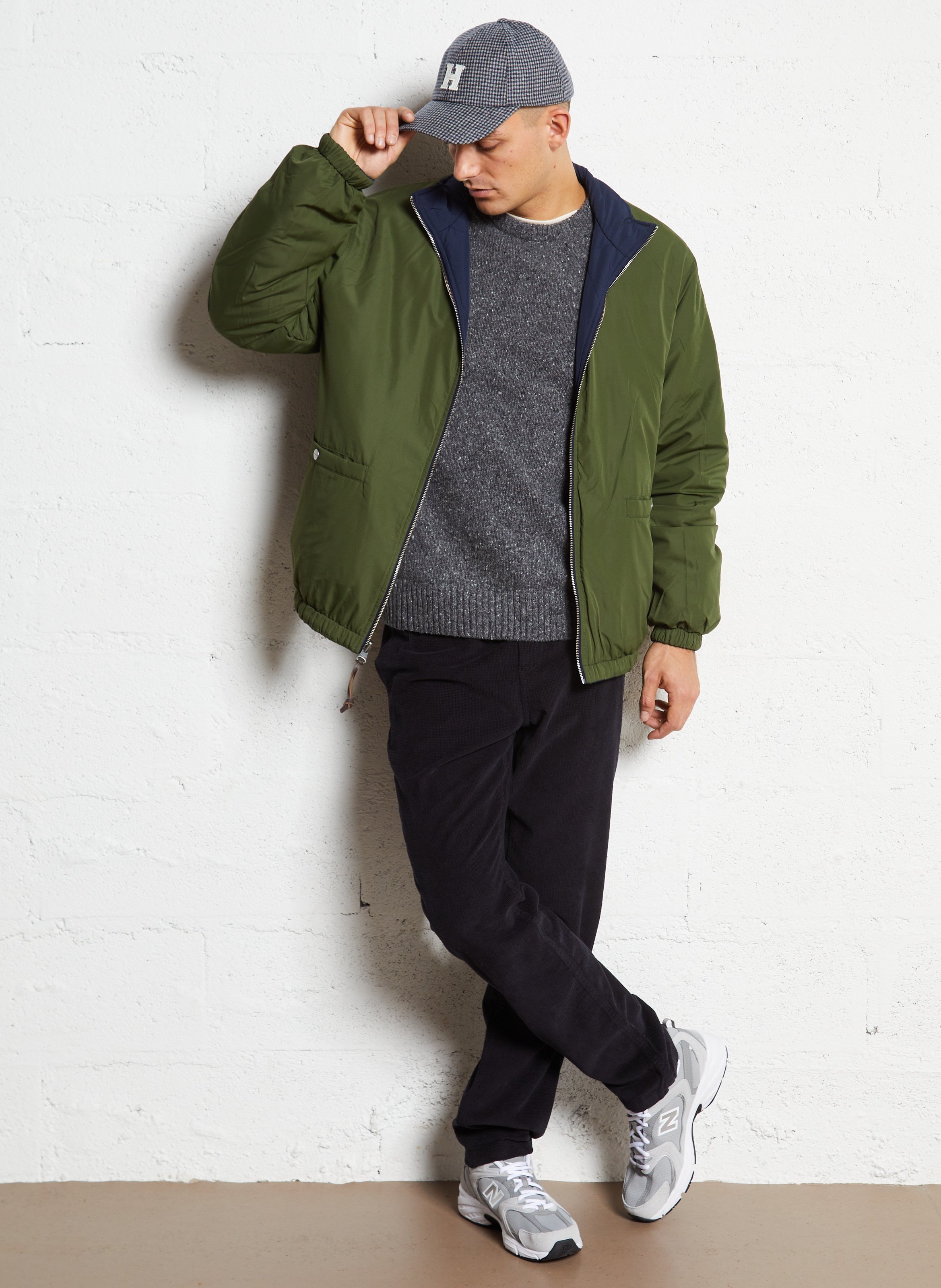 Reversible jacket with high neck GANT Blue