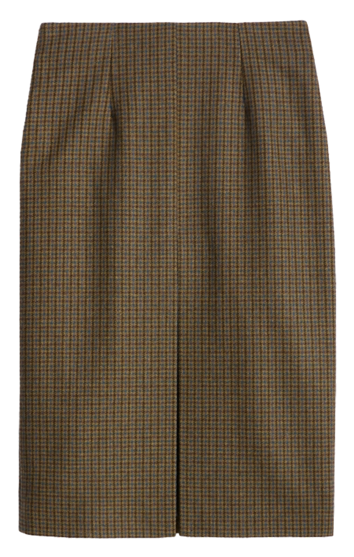 Jupe midi taille haute en laine mélangée VANESSA BRUNO Vert