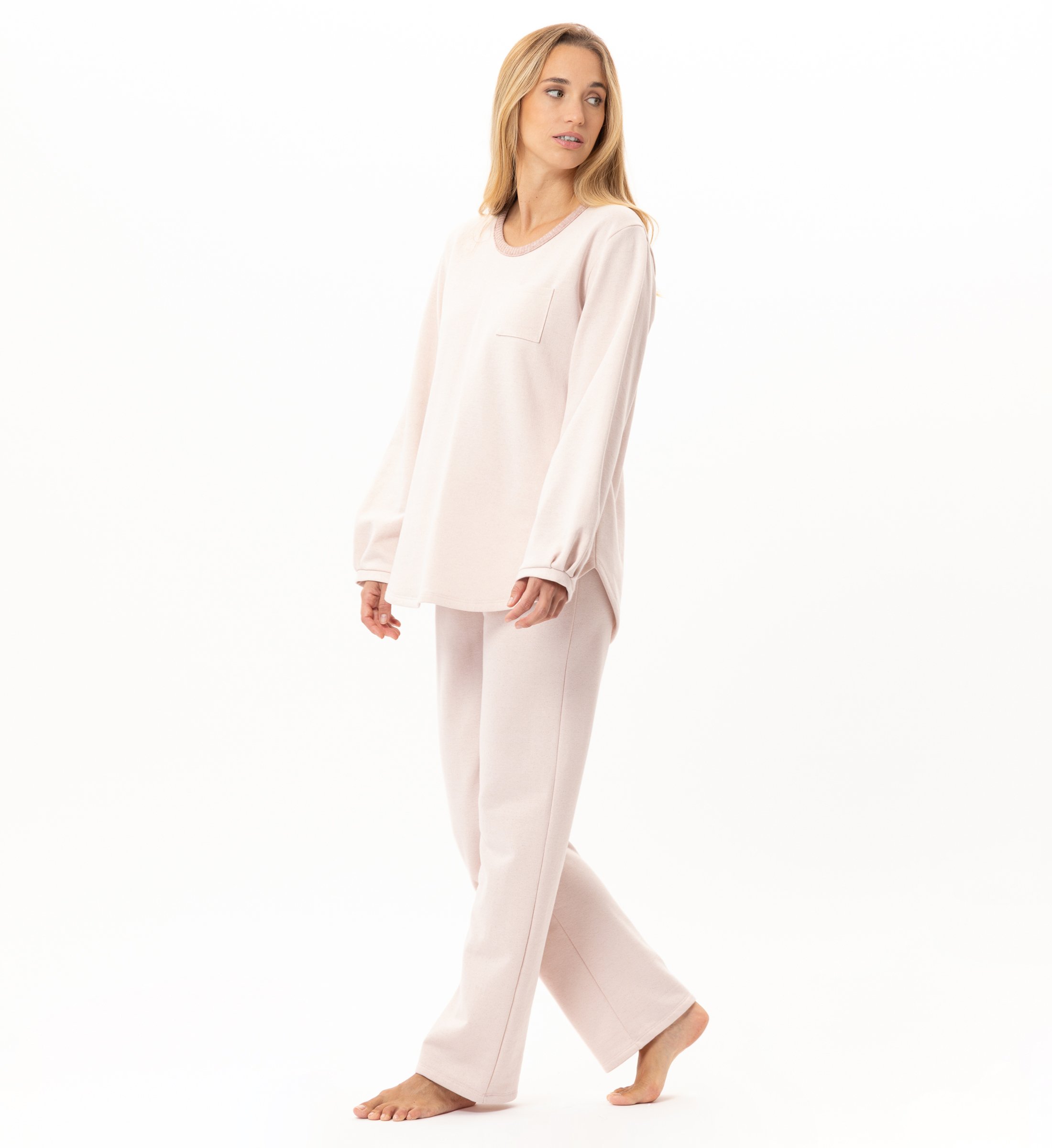 Lurex fleece homewear set LE CHAT Pink