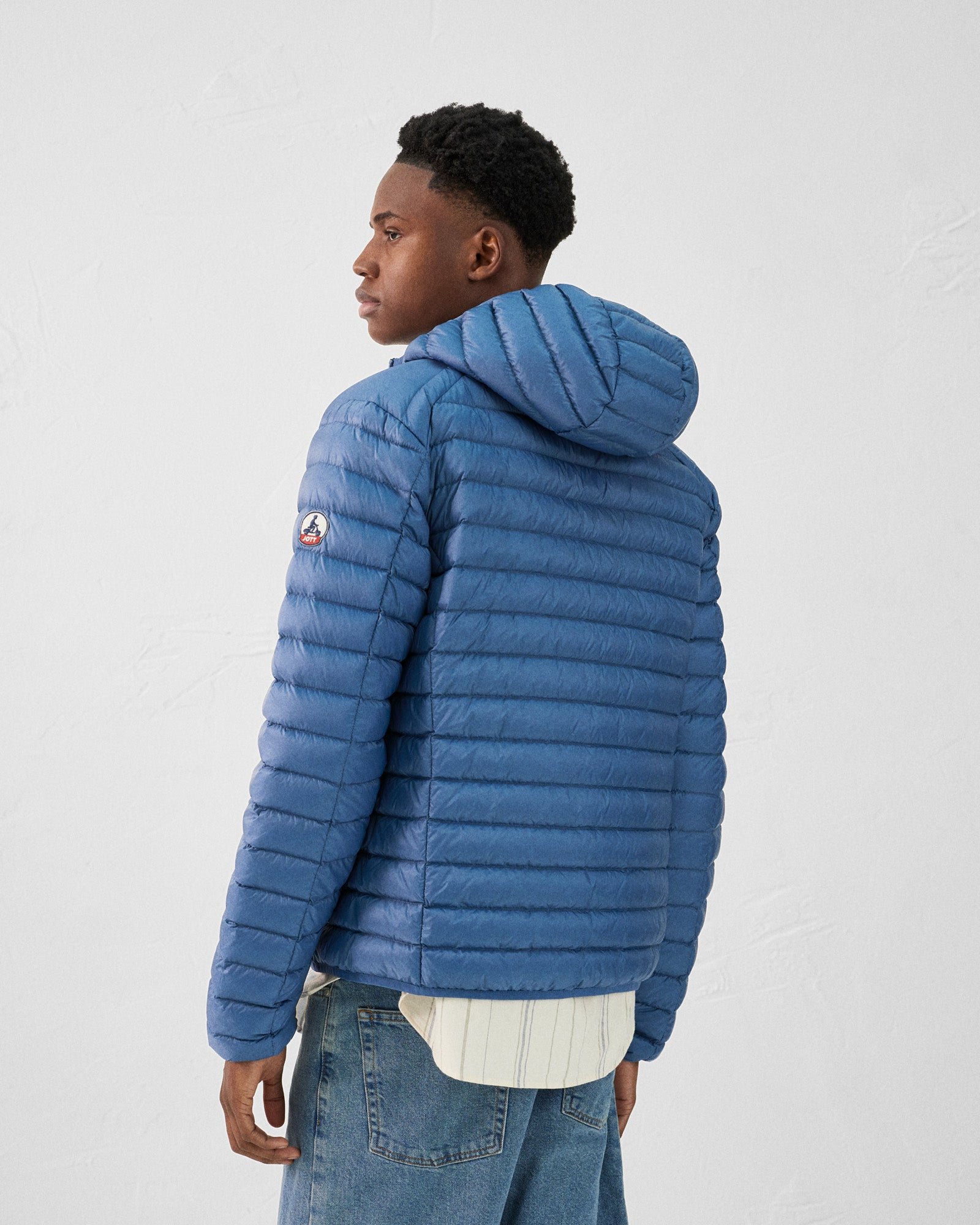 Lightweight hooded puffer jacket nico JOTT Blue