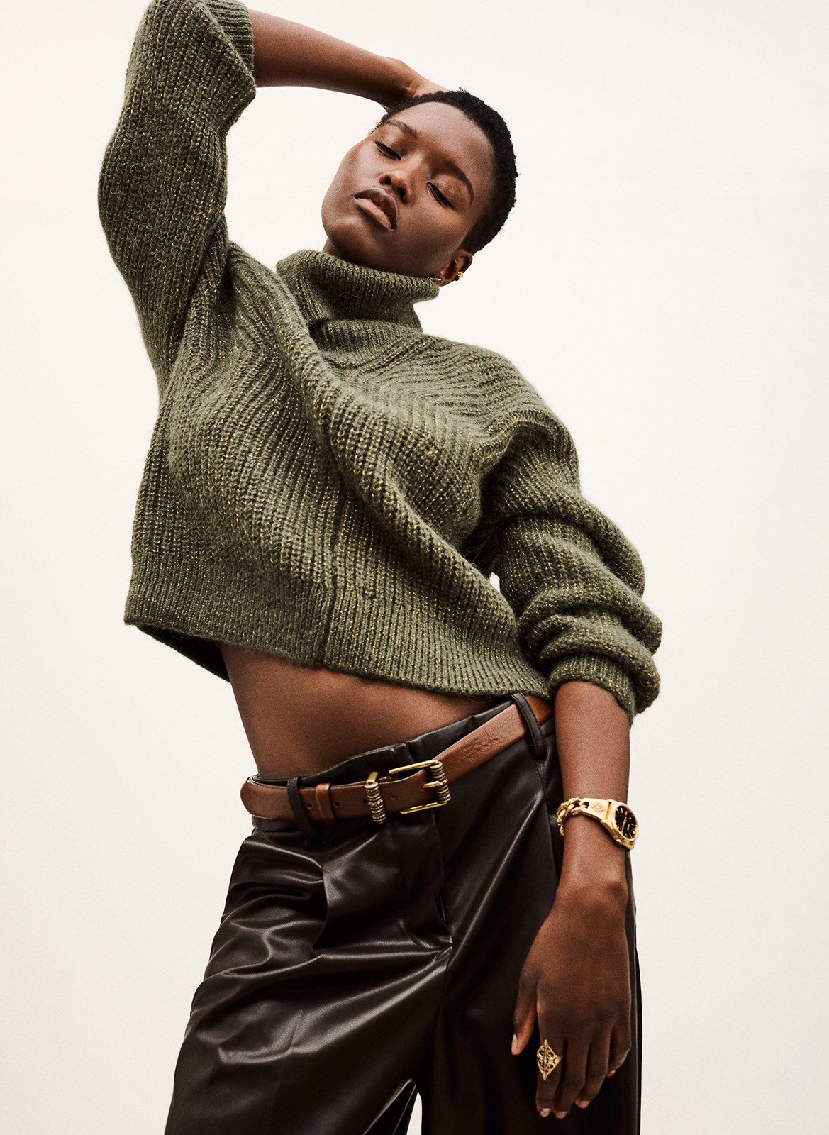 Coltrui - wolblend BA&SH Kaki