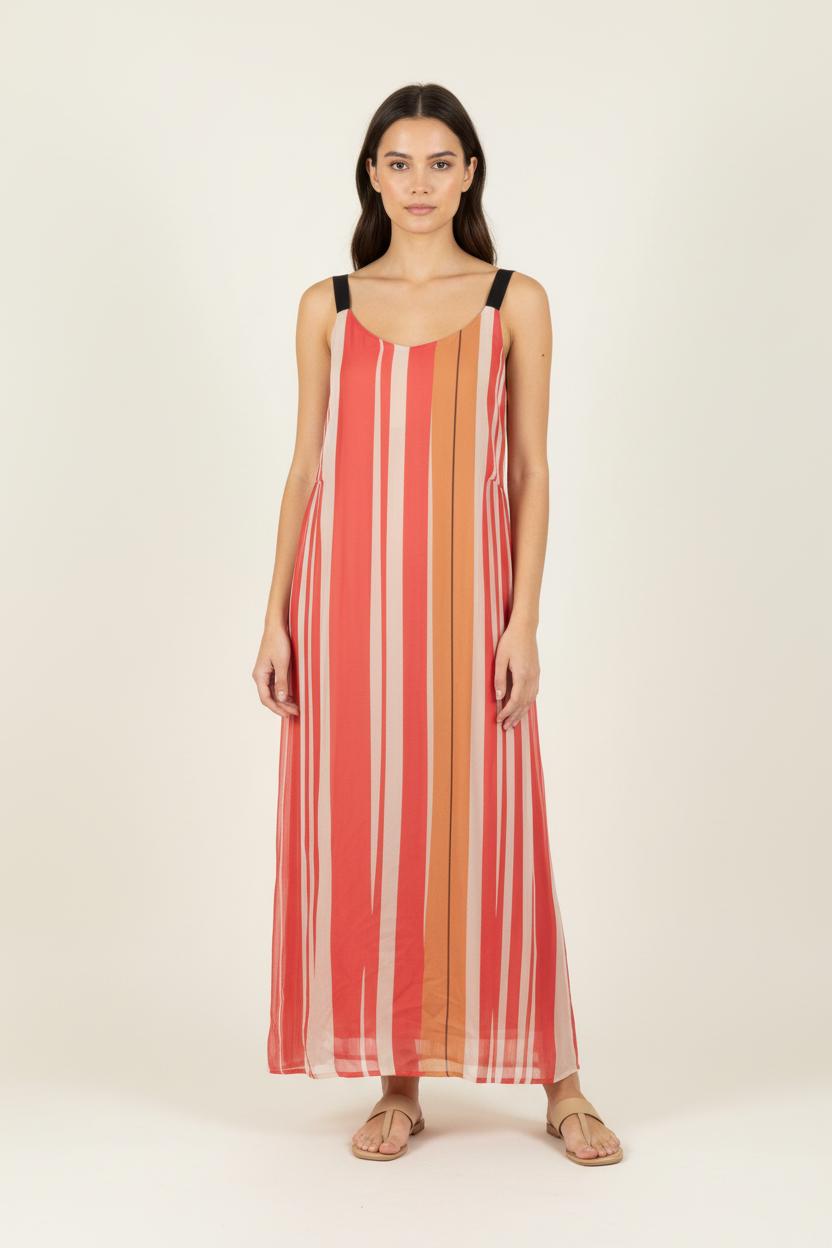Long dress CHLOE STORA - SECONDE MAIN Multicolored