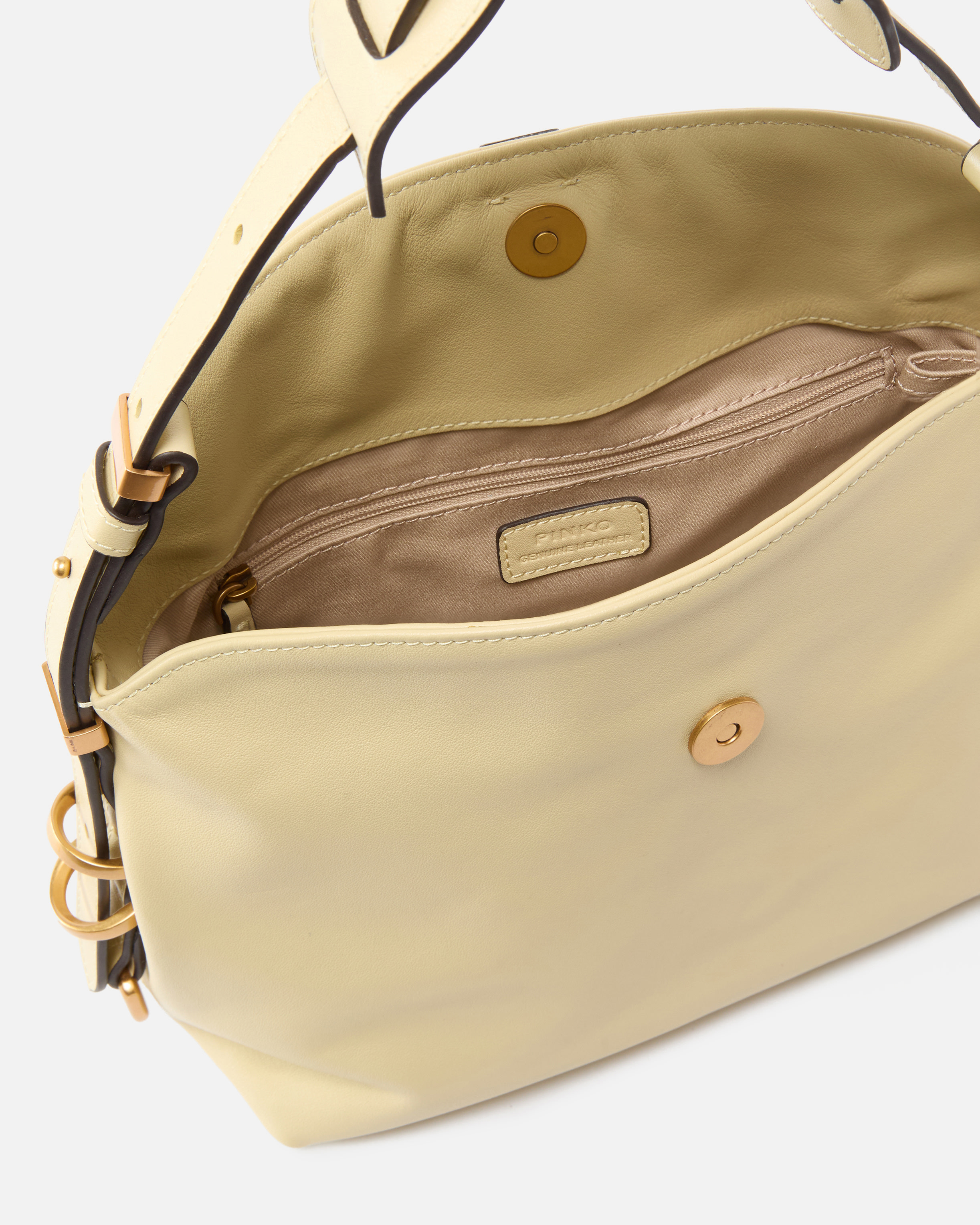 Petit sac porté épaule saddle bag en cuir PINKO Multicolore