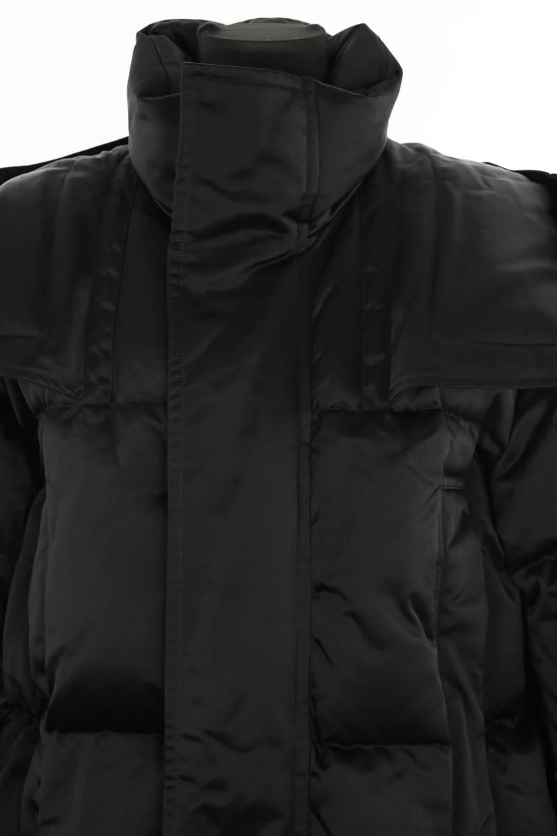 Lightweight quilted padded jacket with high neck MONCLER - Seconde Main Black