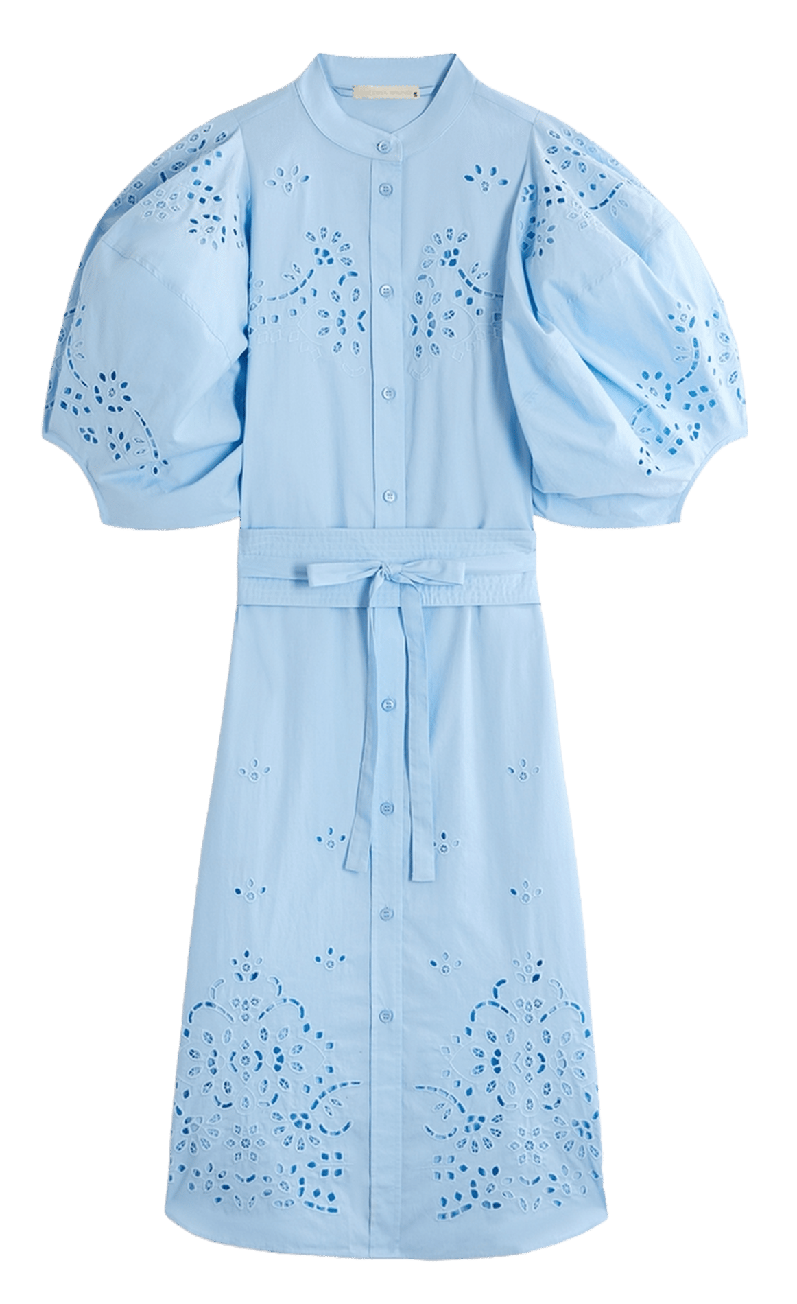 Robe midi en coton VANESSA BRUNO Bleu