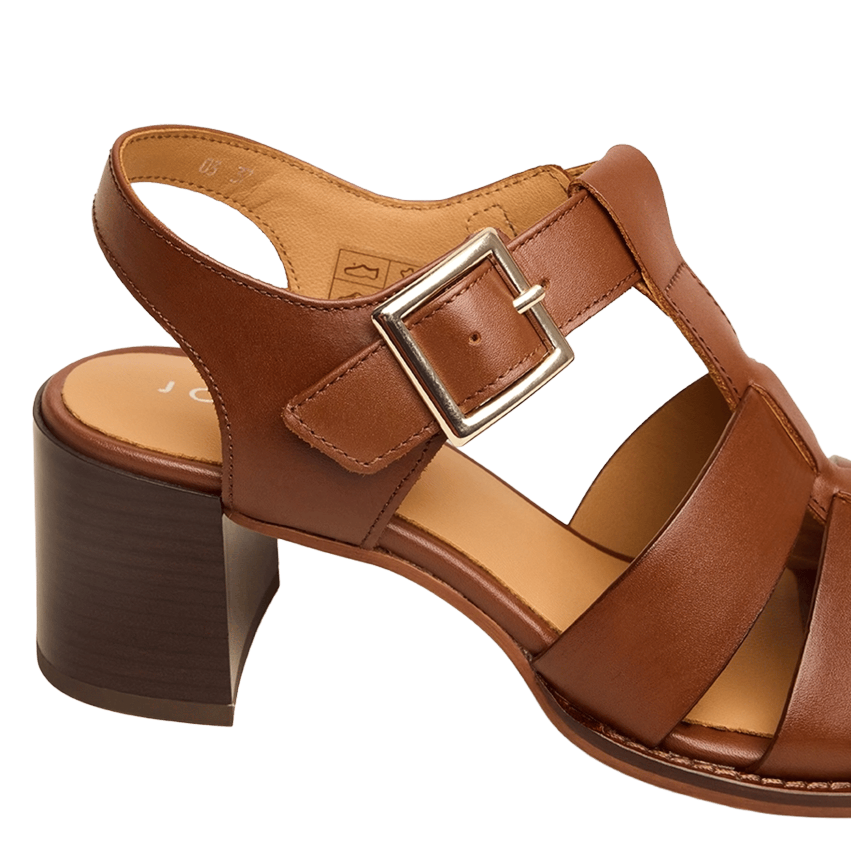 Alice - Ledersandalen mit Absatz JONAK Braun