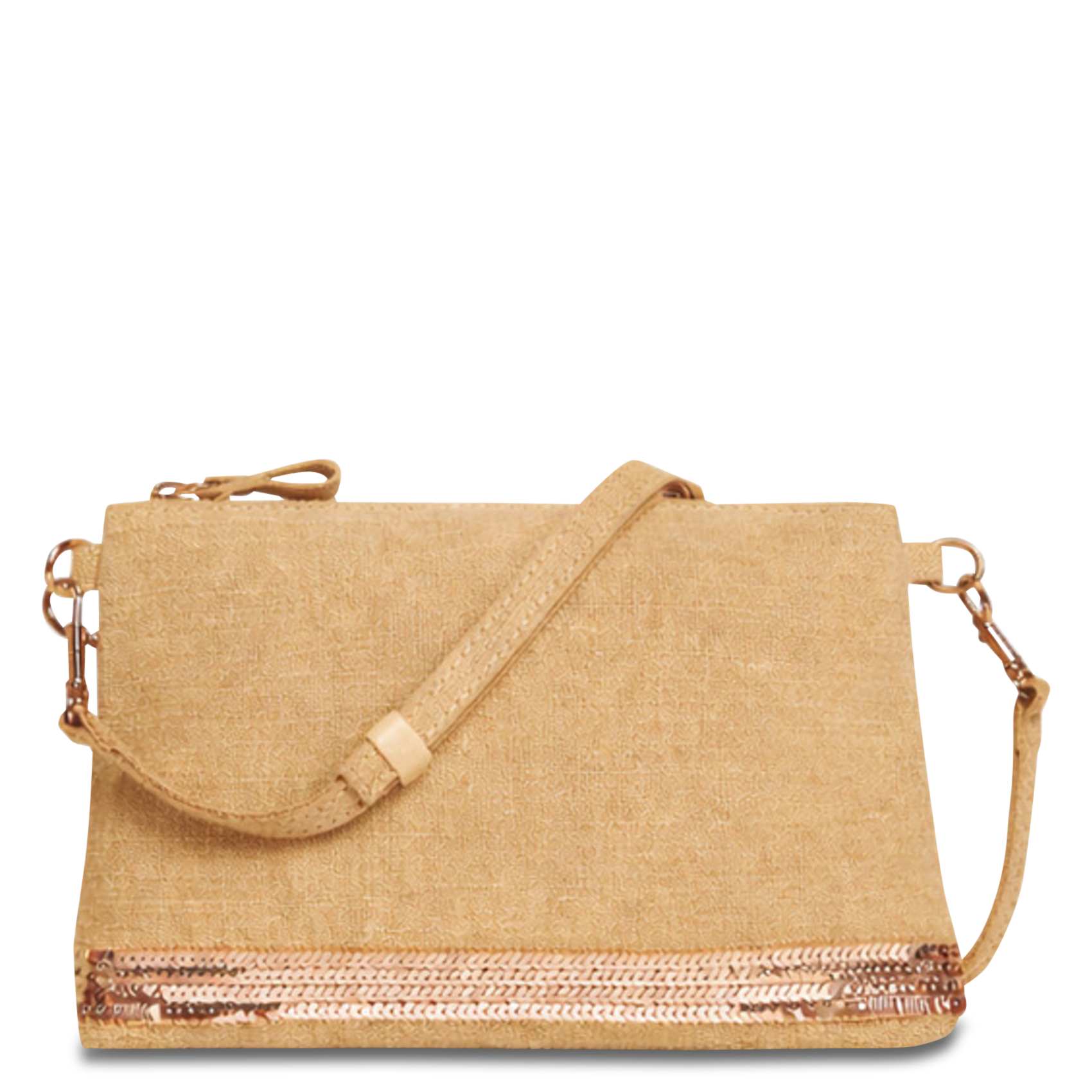 Crossbody linen clutch VANESSA BRUNO