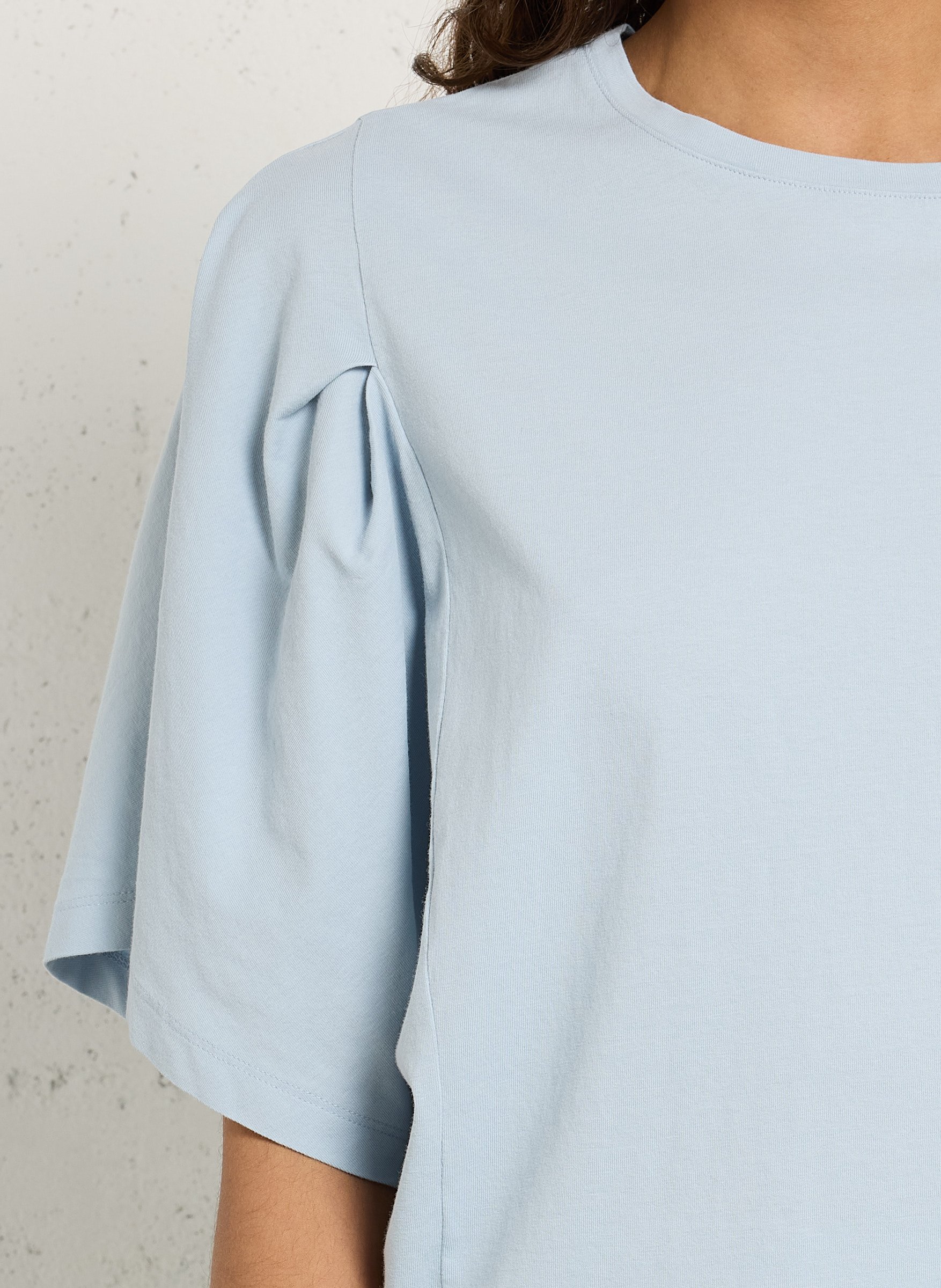 Oversize-T-Shirt aus Baumwolle mit Rundhalsausschnitt MAISON 123 Blau