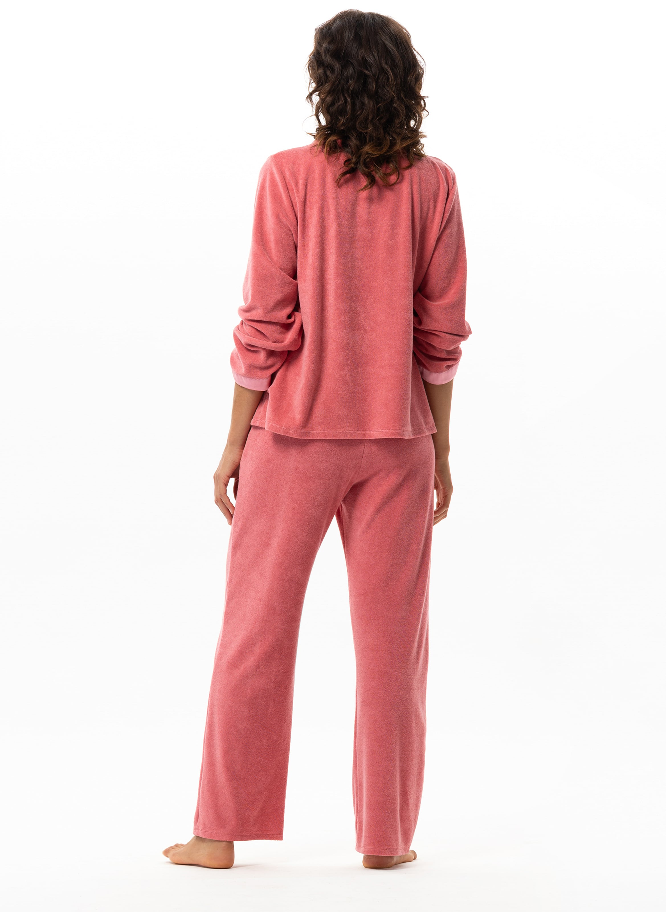 Homewear set in terry cloth bouclé LE CHAT Pink