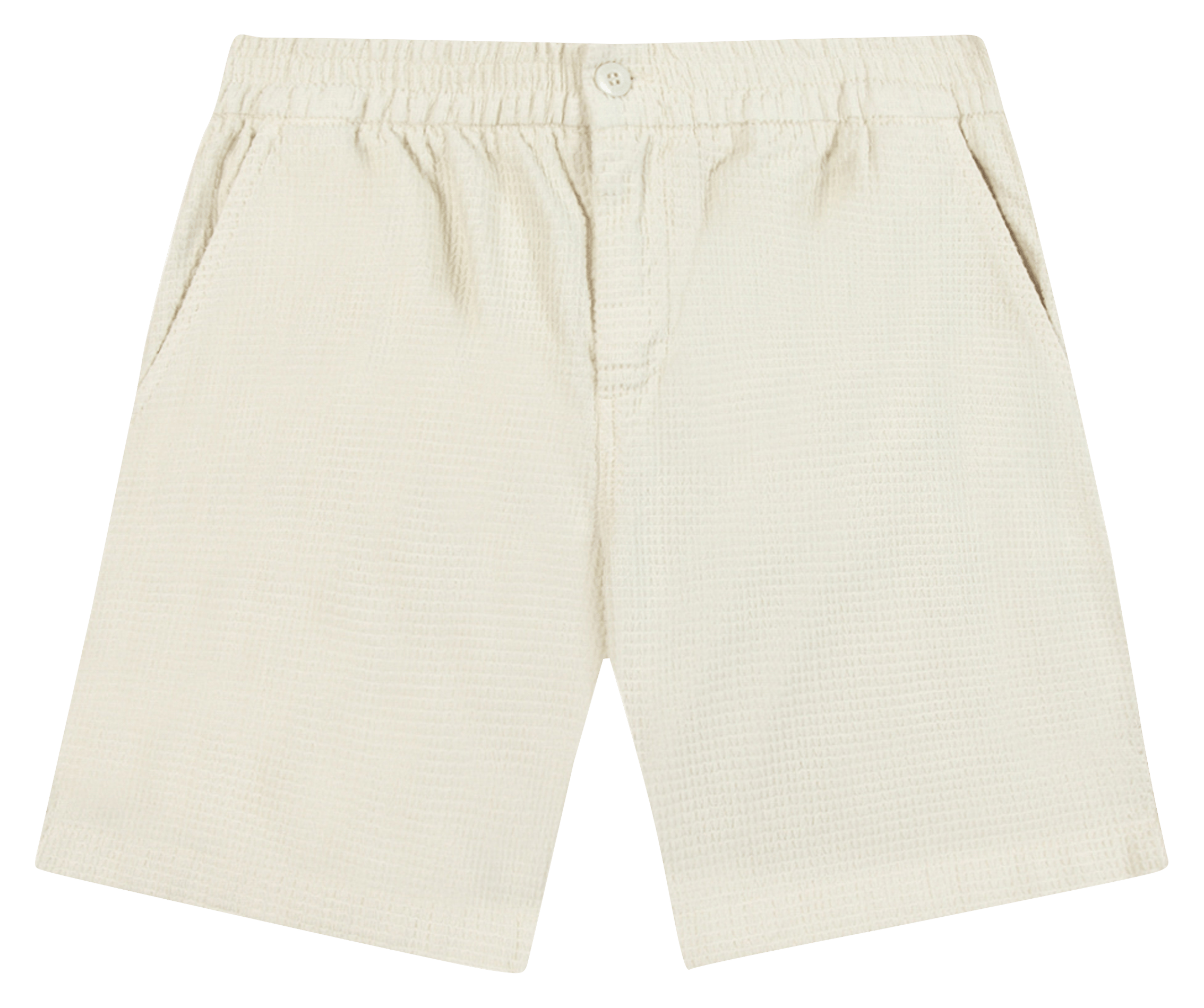 Short droit en coton FAGUO Beige
