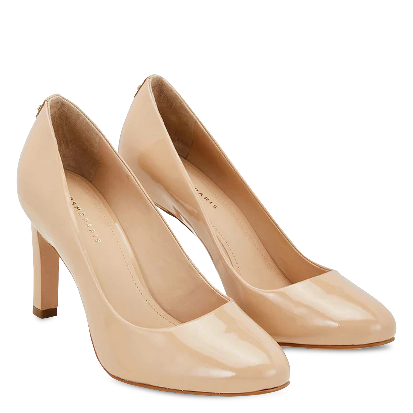 Escarpins vernis en cuir COSMOPARIS Beige