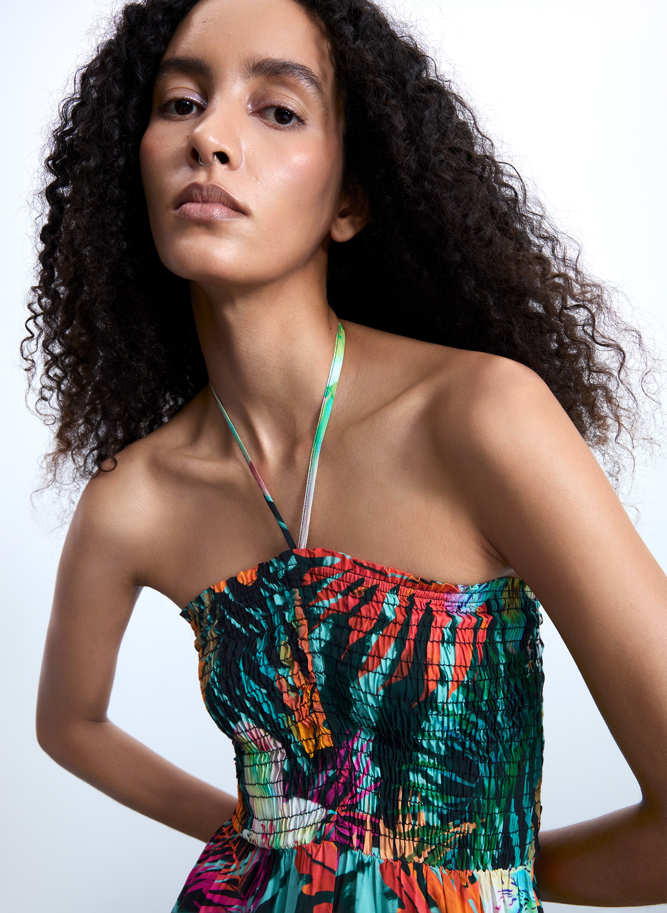 Combinaison imprimée large DESIGUAL Noir